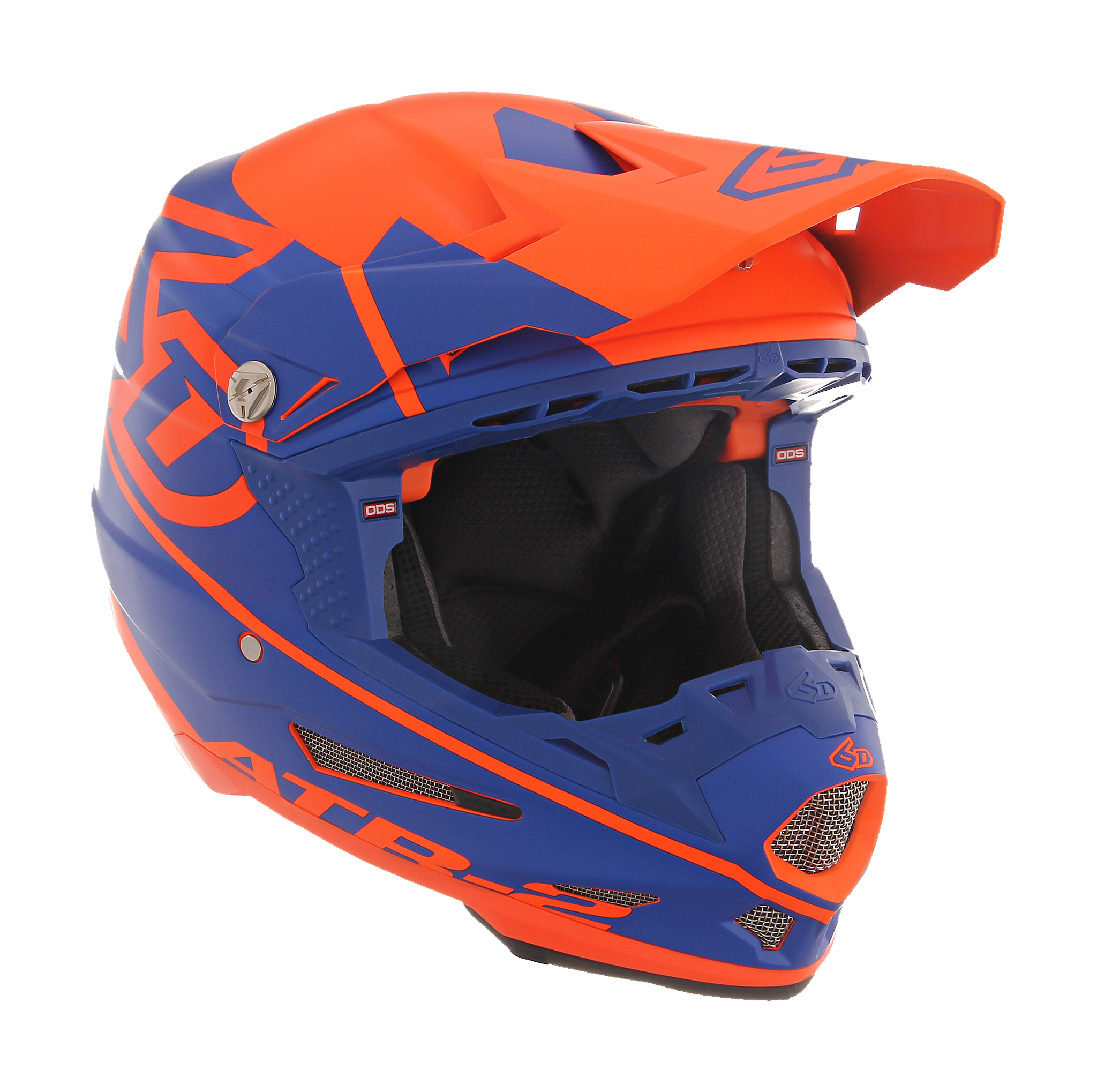 6D Motocross Helmet ATR-2 Core - Orange / Blue