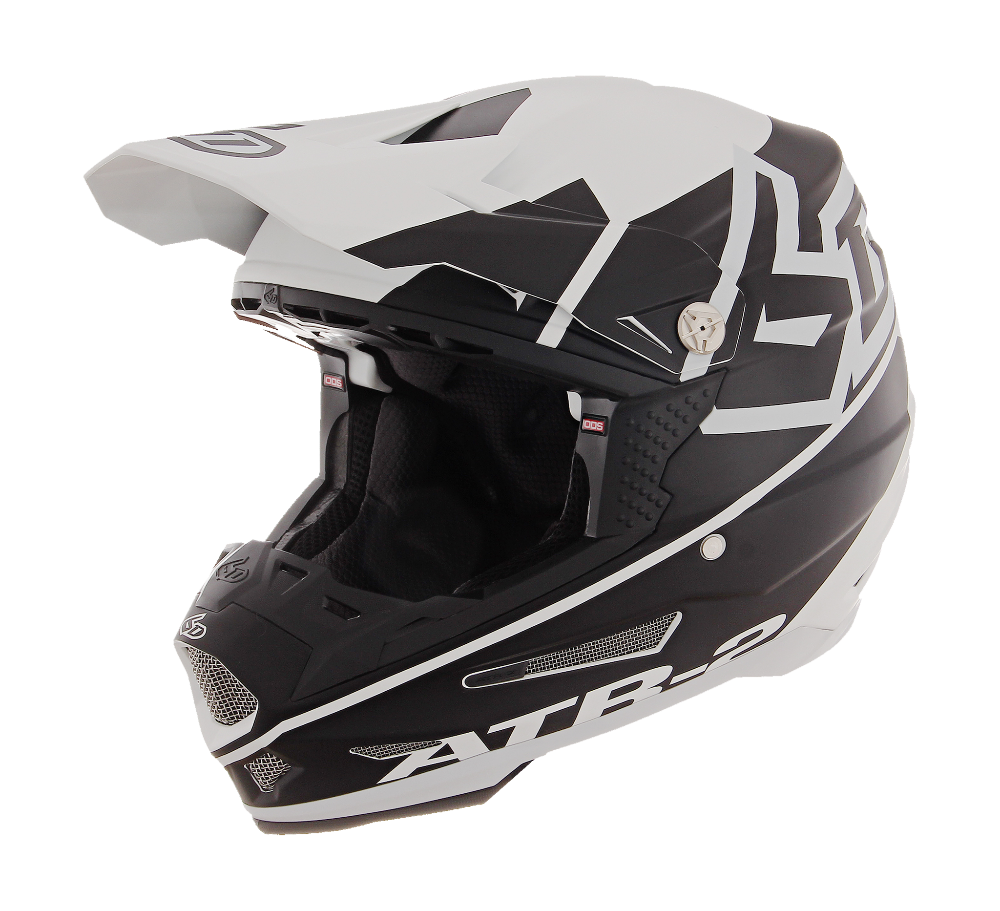 6D Motocross Helmet ATR-2 Core - White / Black