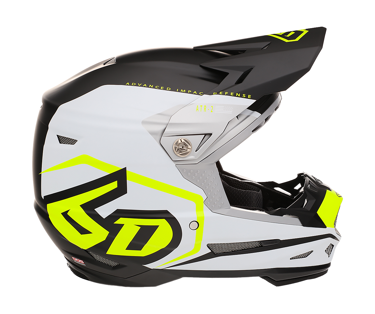 6D Motocross Helmet ATR-2 Delta - Neon Yellow