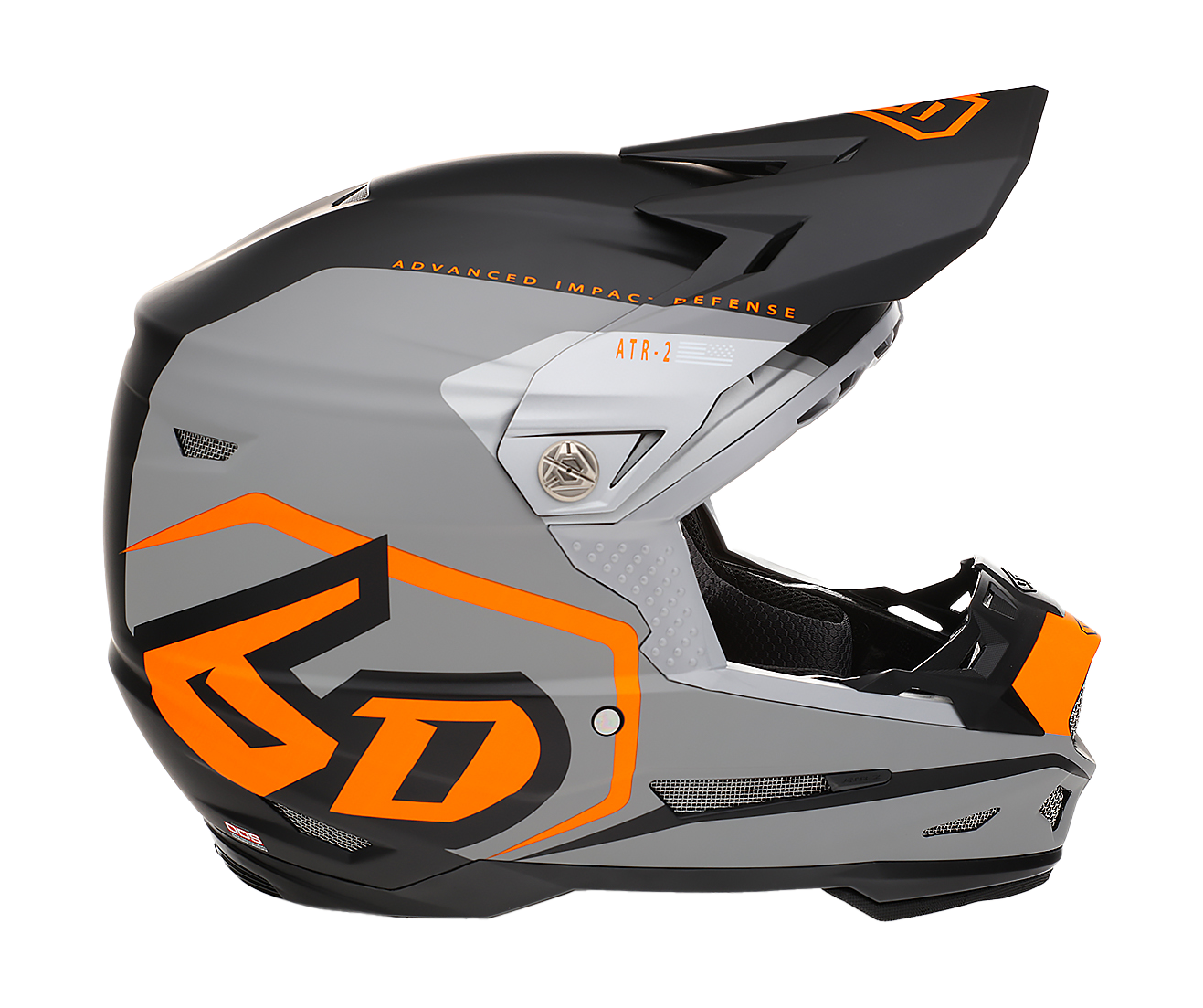 6D Motocross Helmet ATR-2 Delta - Neon Orange