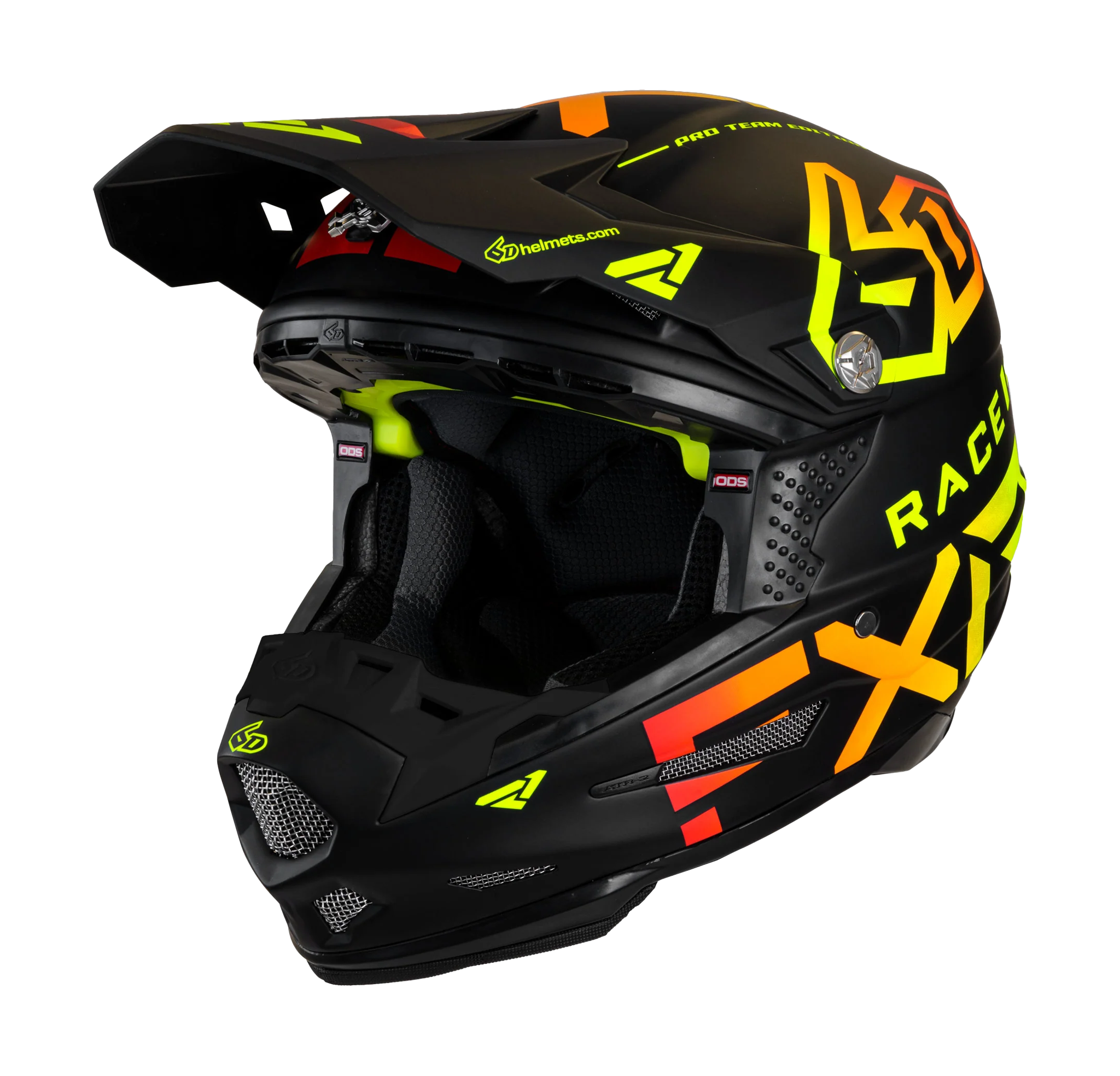 6D Motocross Helmet ATR-2 FXR Race Div - Black / Inferno