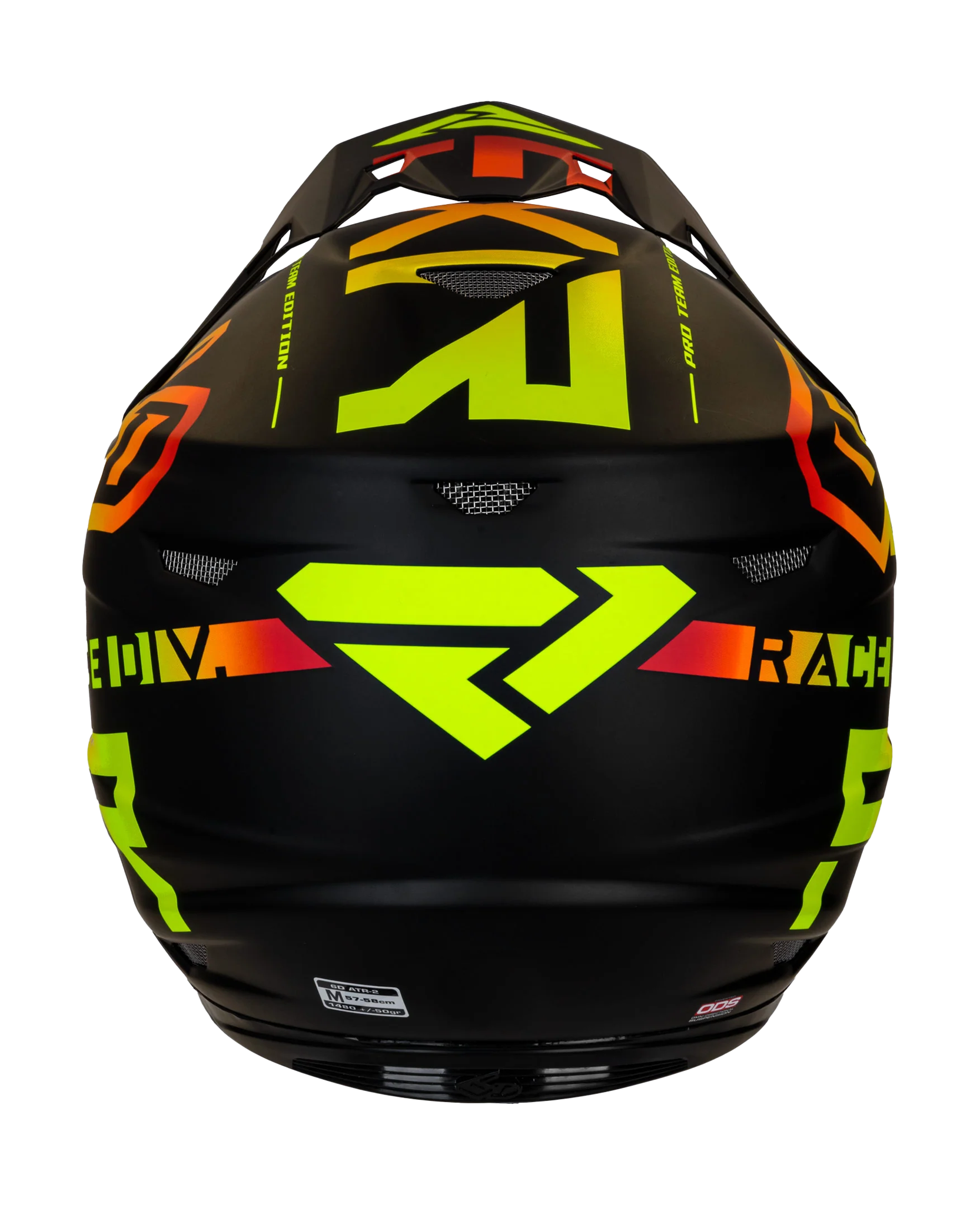 6D Motocross Helmet ATR-2 FXR Race Div - Black / Inferno