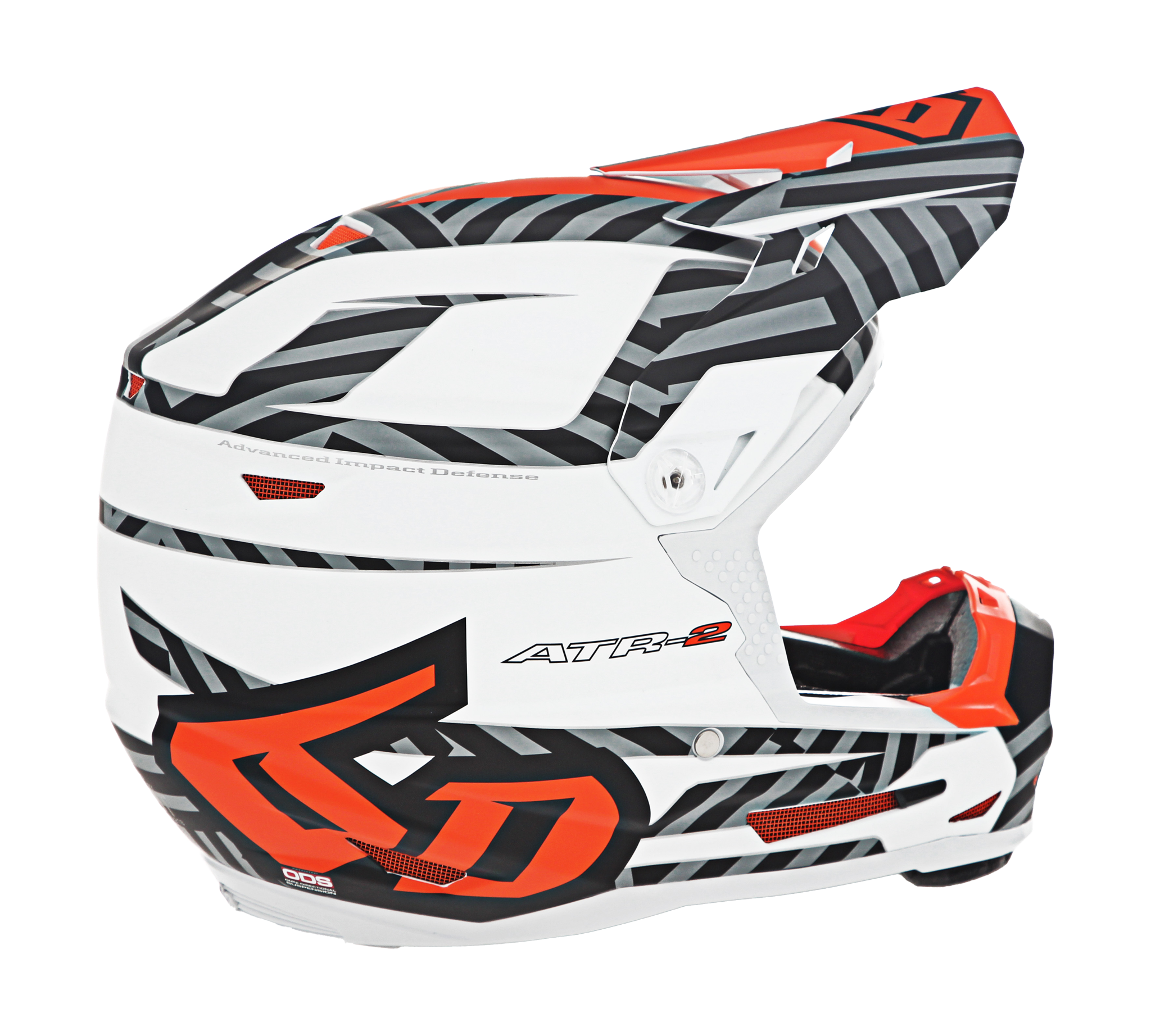 6D Motocross Helmet ATR-2 Havoc - Flo Orange