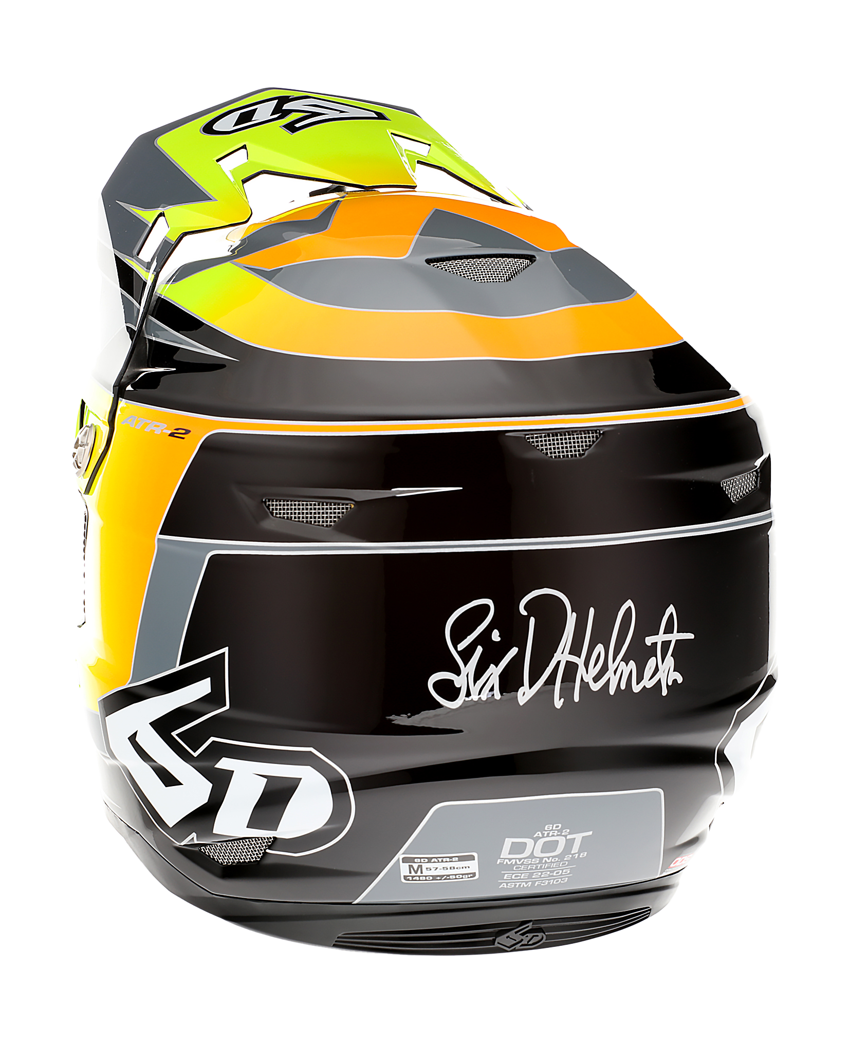 6D Motocross Helmet ATR-2 Impact - Yellow / Orange