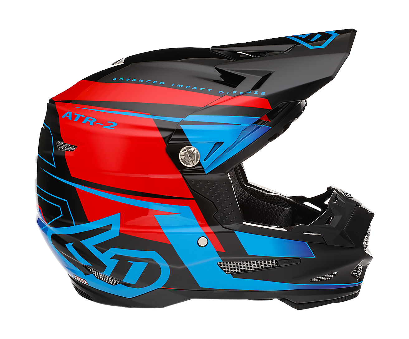 6D Motocross Helmet ATR-2 Mach - Red / Black / Blue