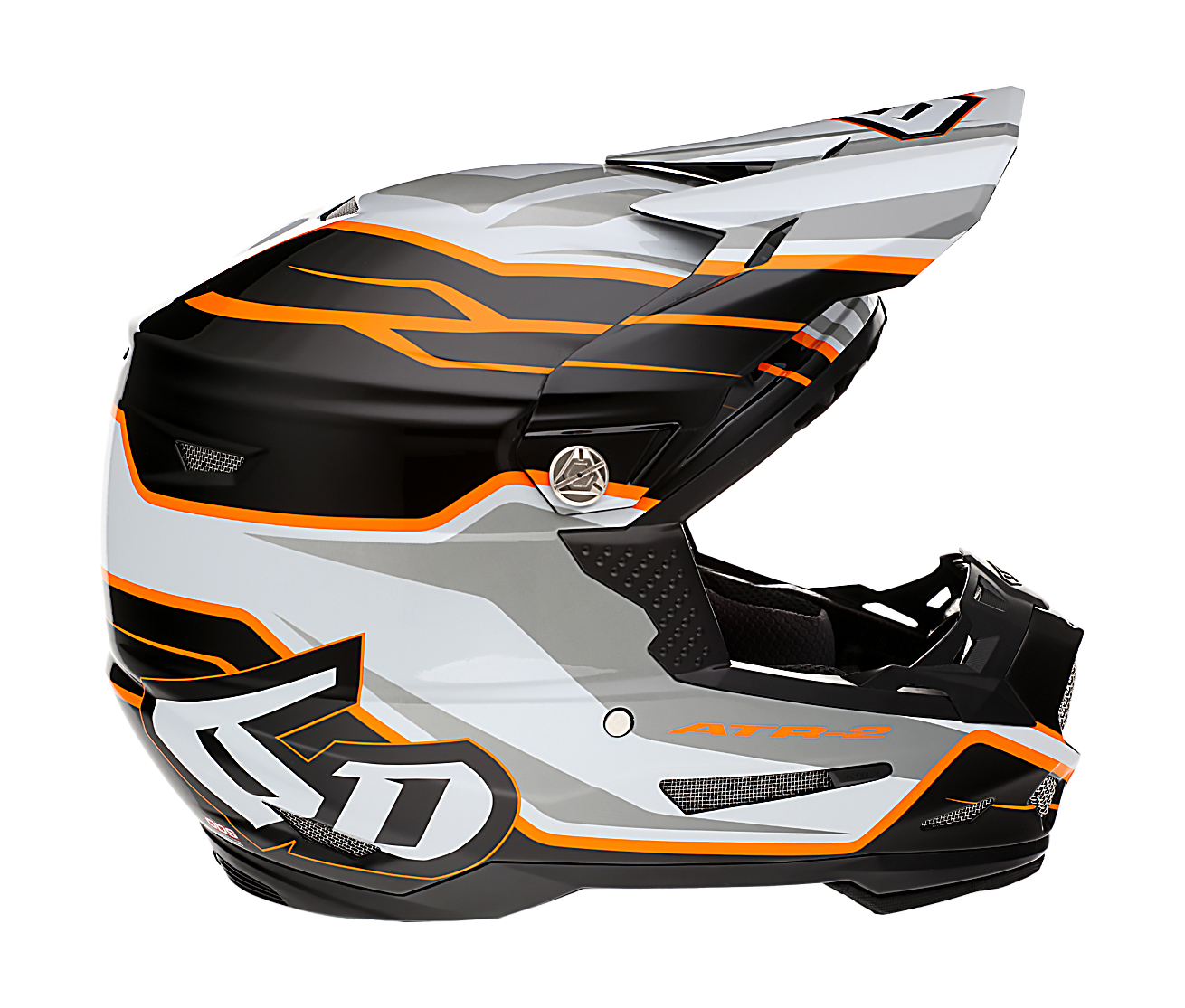 6D Motocross Helmet ATR-2 Phase - White / Orange
