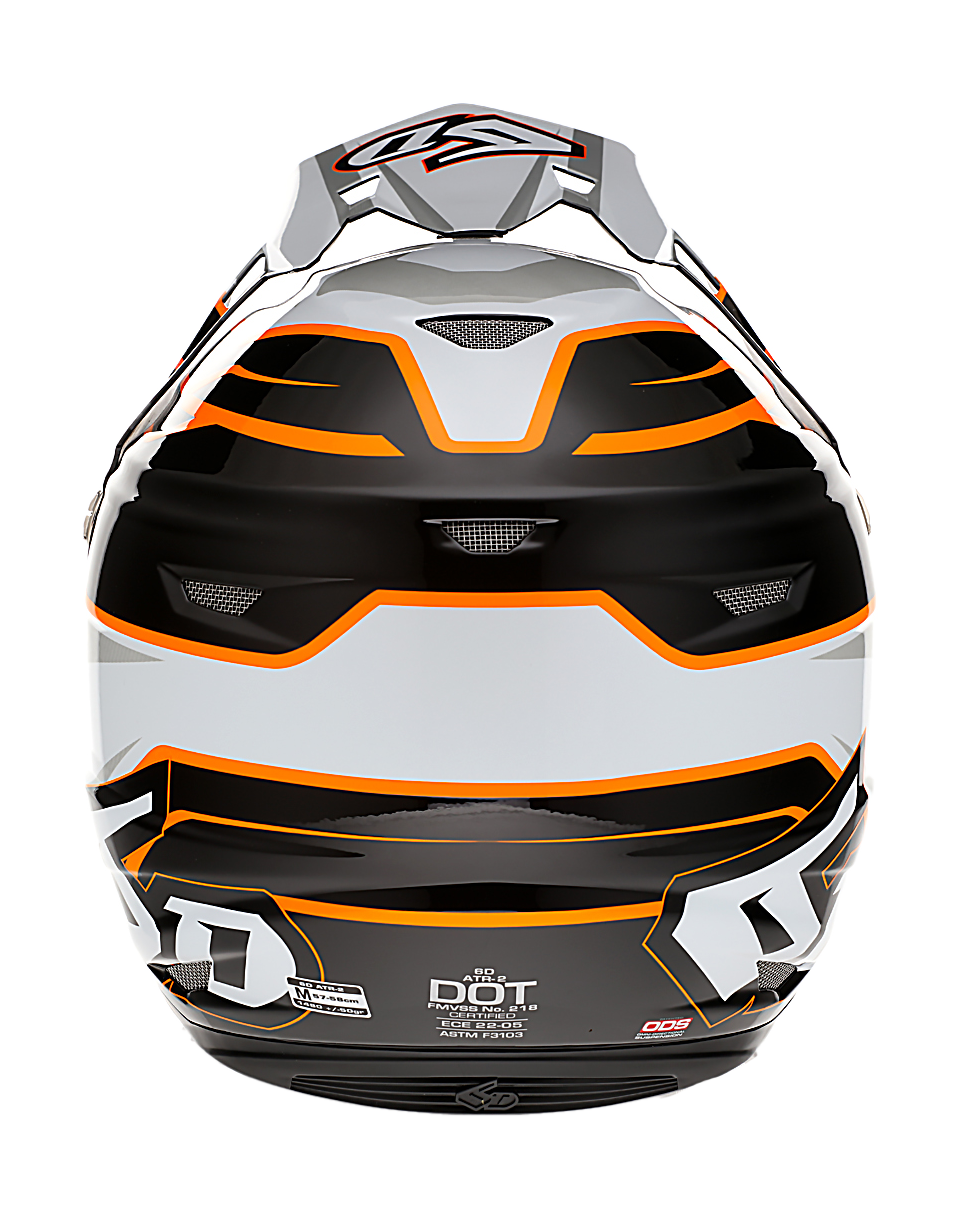 6D Motocross Helmet ATR-2 Phase - White / Orange