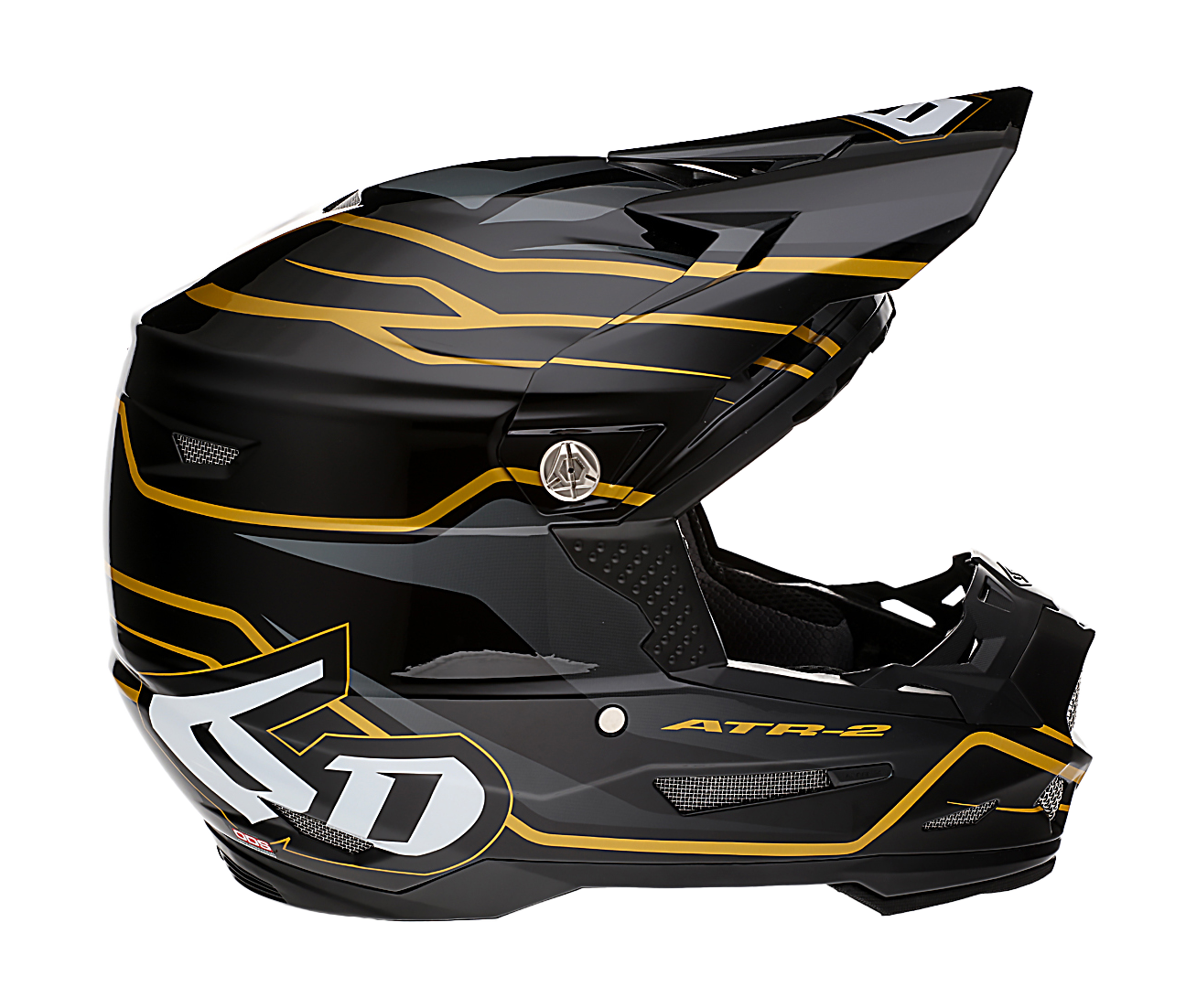 6D Motocross Helmet ATR-2 Phase - Black / Gold