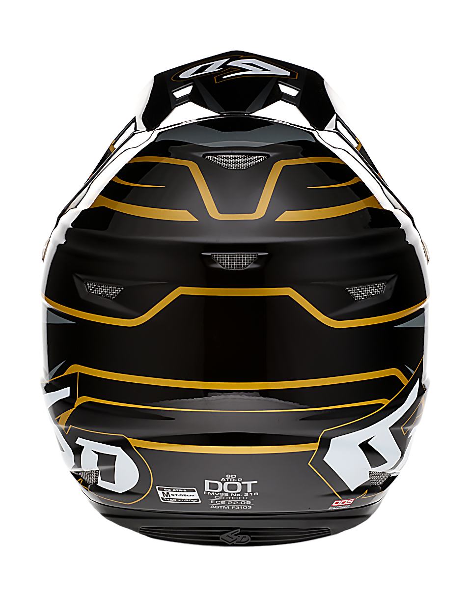 6D Motocross Helmet ATR-2 Phase - Black / Gold
