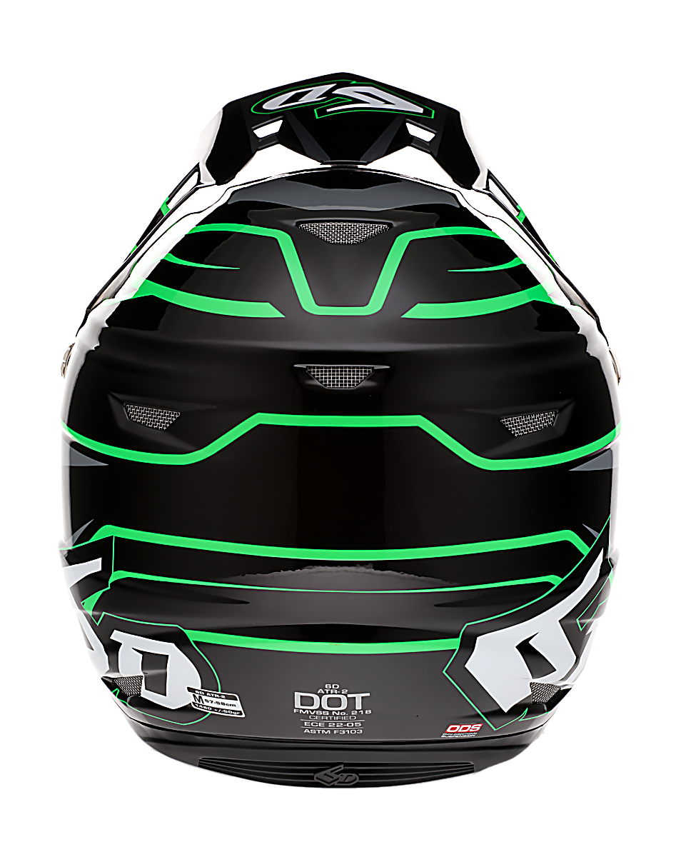 6D Motocross Helmet ATR-2 Phase - Black / Green