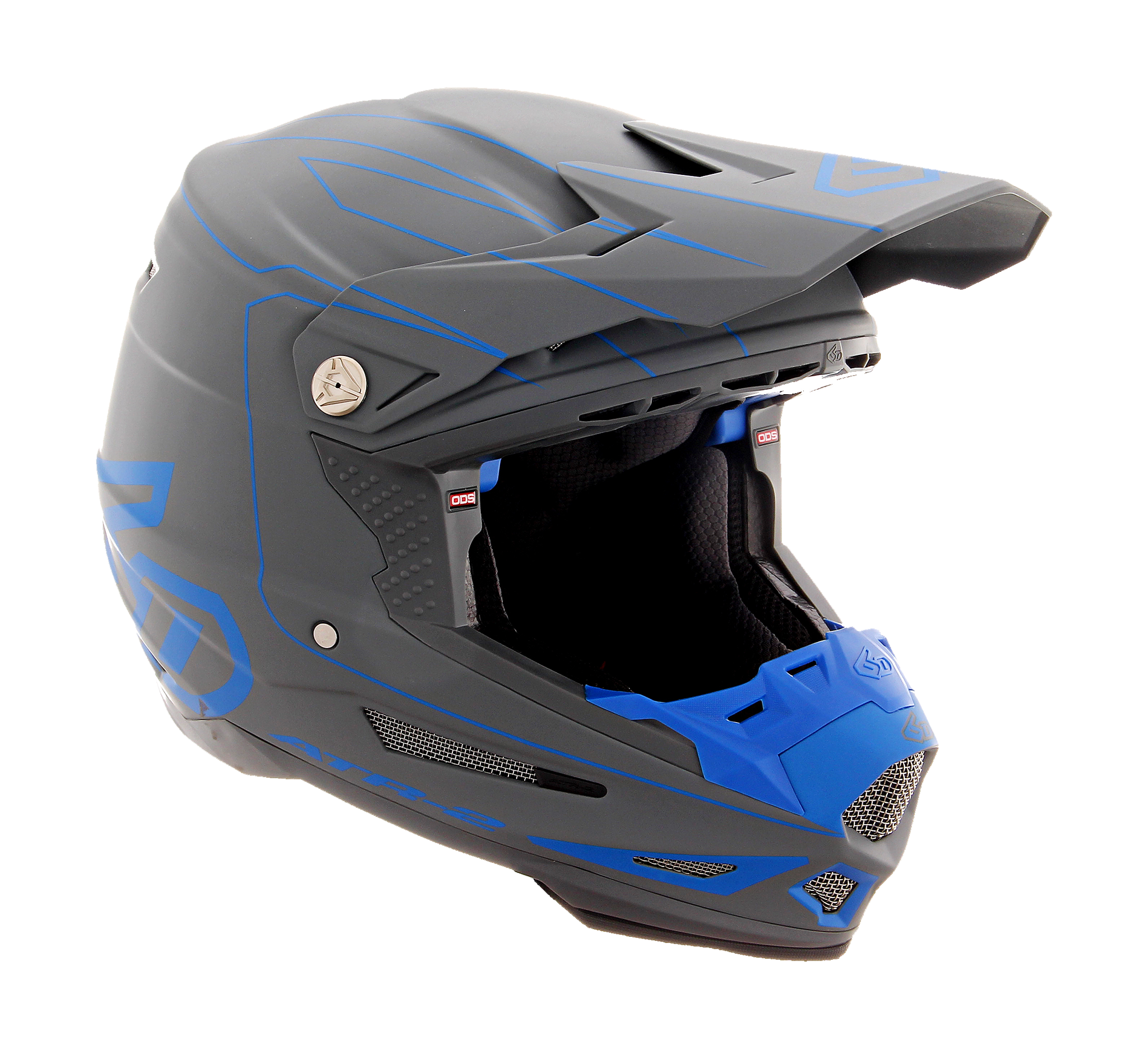 6D Motocross Helmet ATR-2 Recon - Grey / Blue