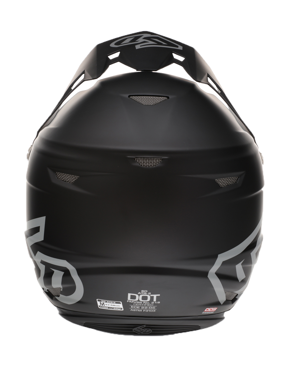 6D Motocross Helmet ATR-2 Solid - Matte Black
