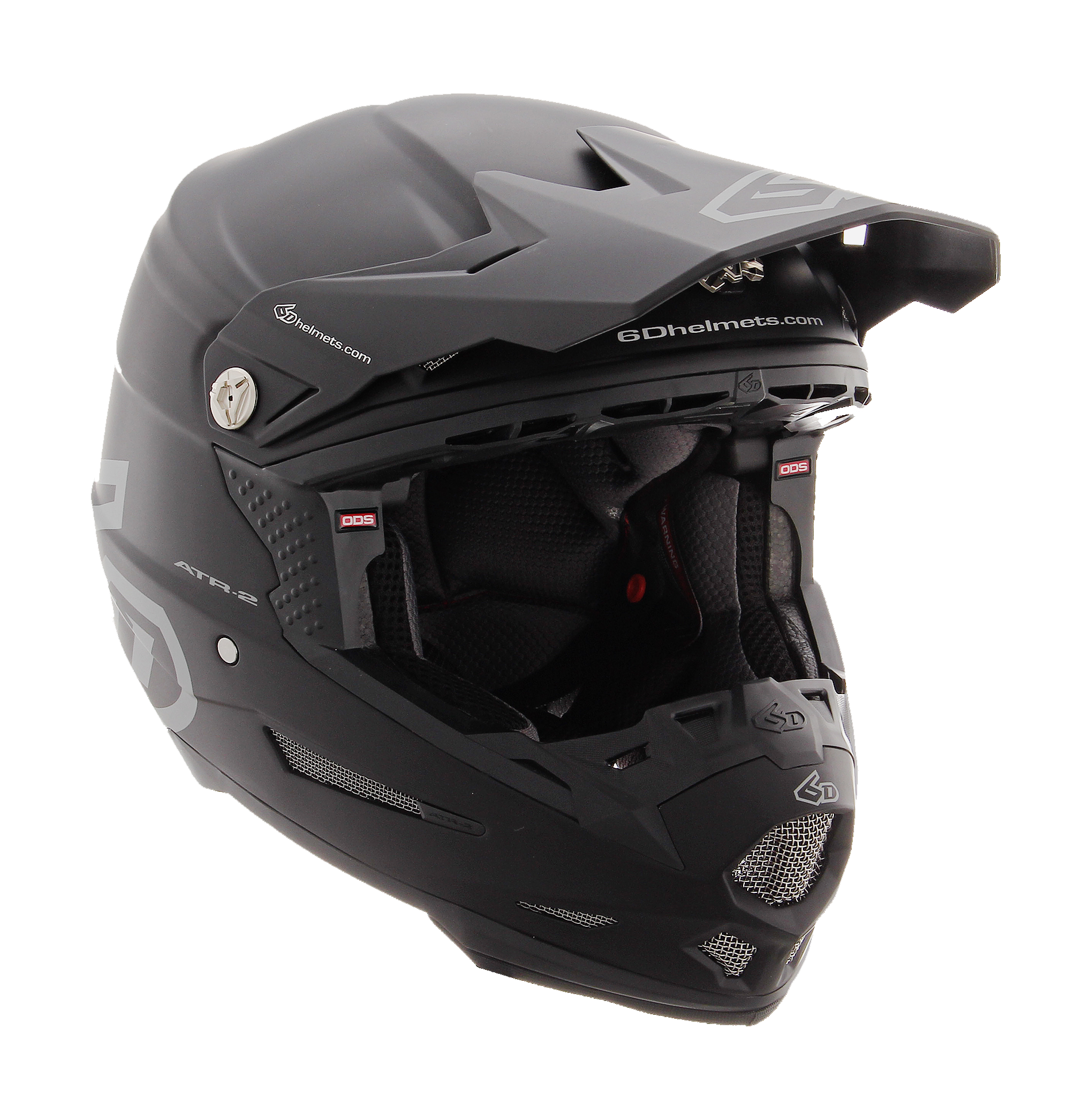 6D Motocross Helmet ATR-2 Solid - Black / Matte
