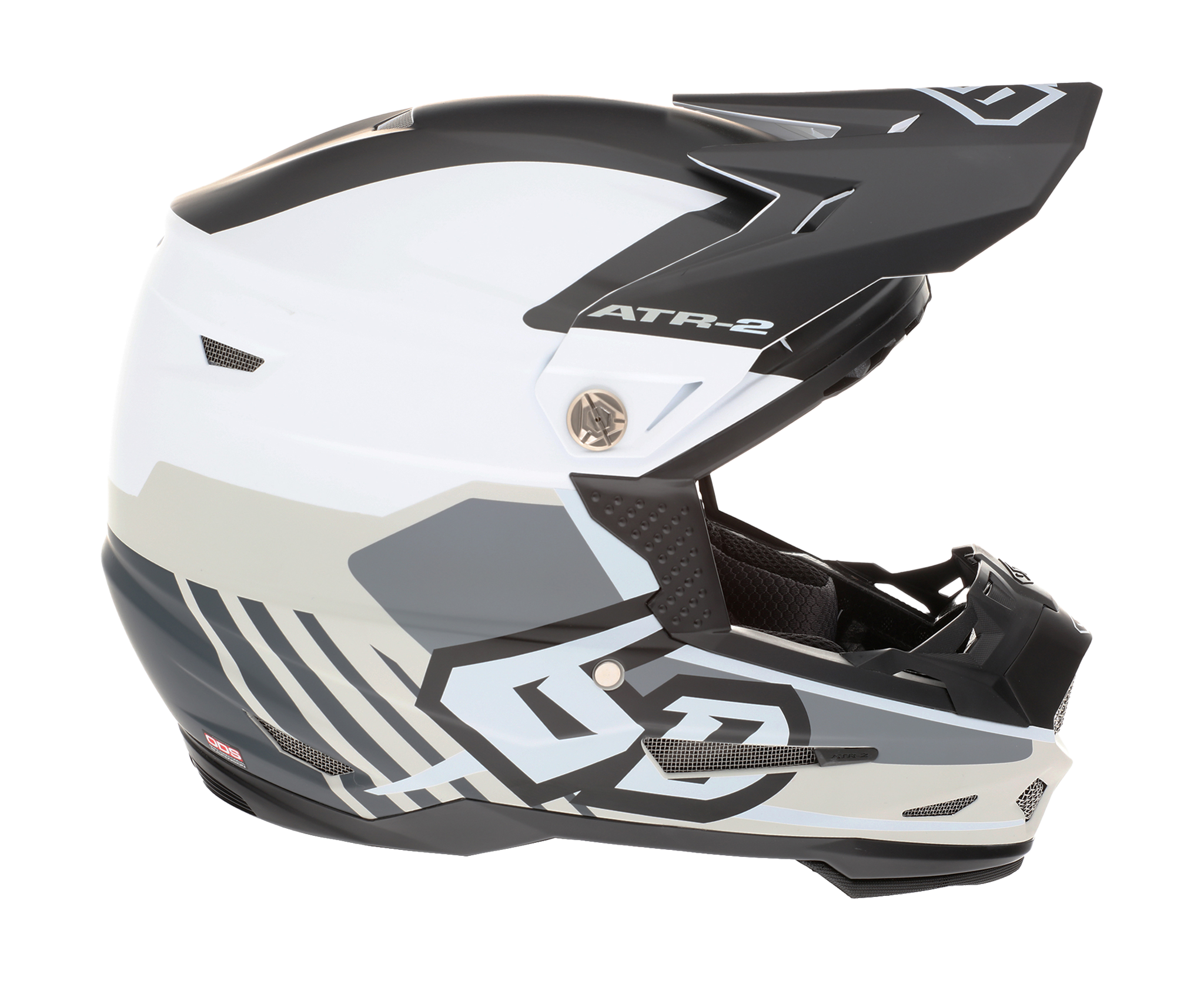 6D Motocross Helmet ATR-2 Target - White