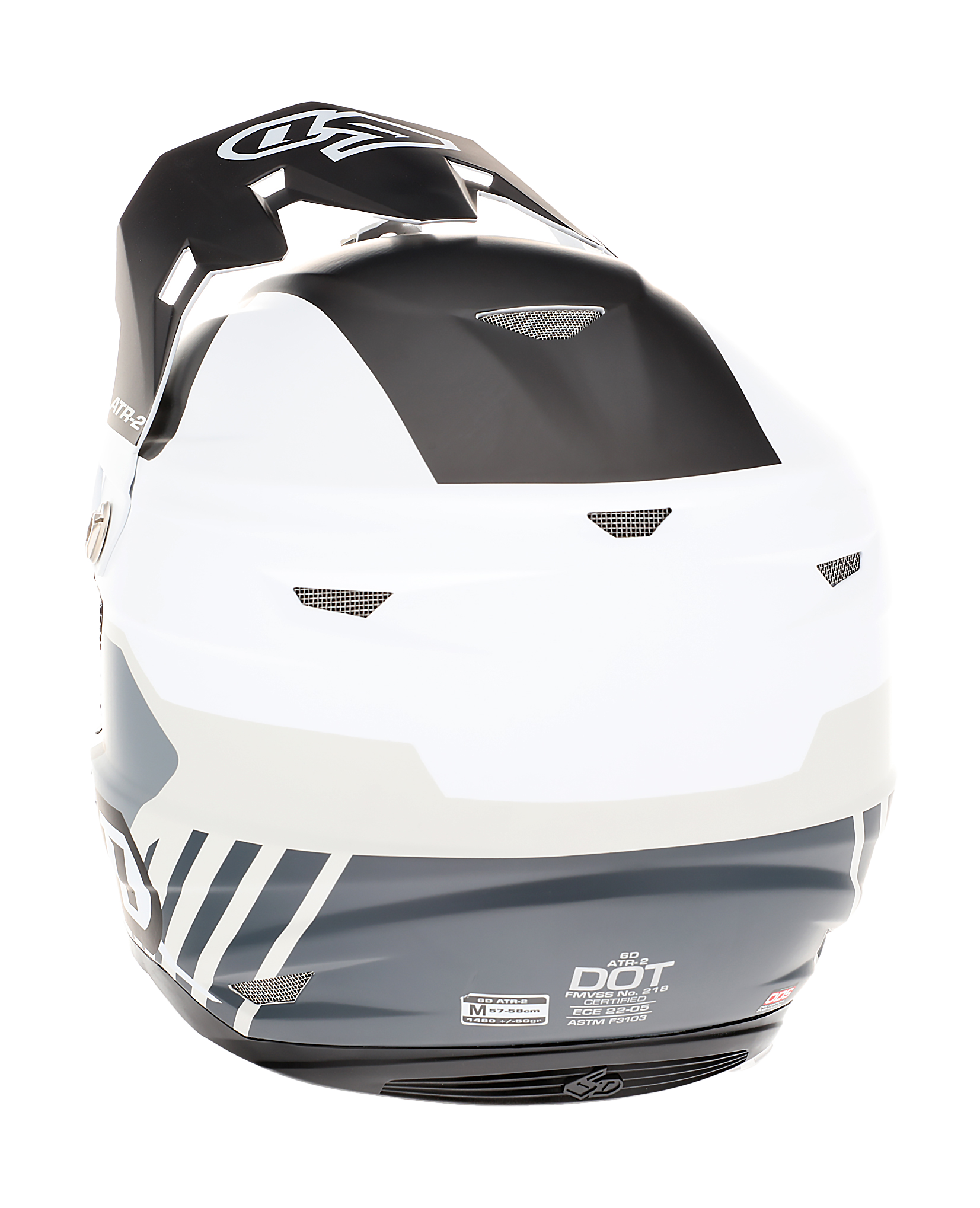 6D Motocross Helmet ATR-2 Target - White