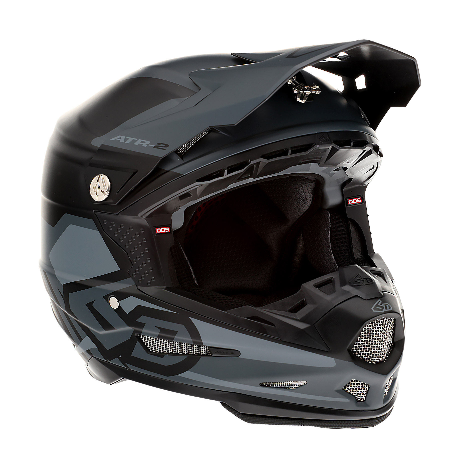 6D Motocross Helmet ATR-2 Target - Black