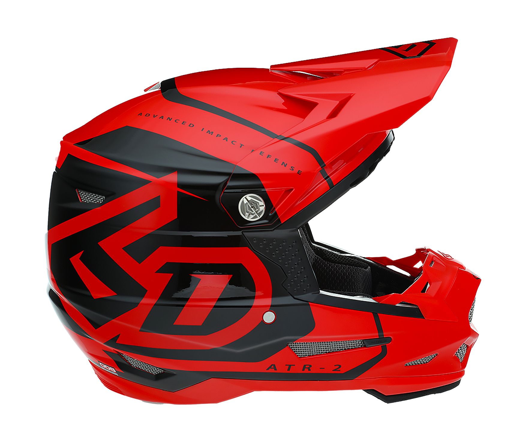 6D Motocross Helmet ATR-2 Torque - Gloss Red