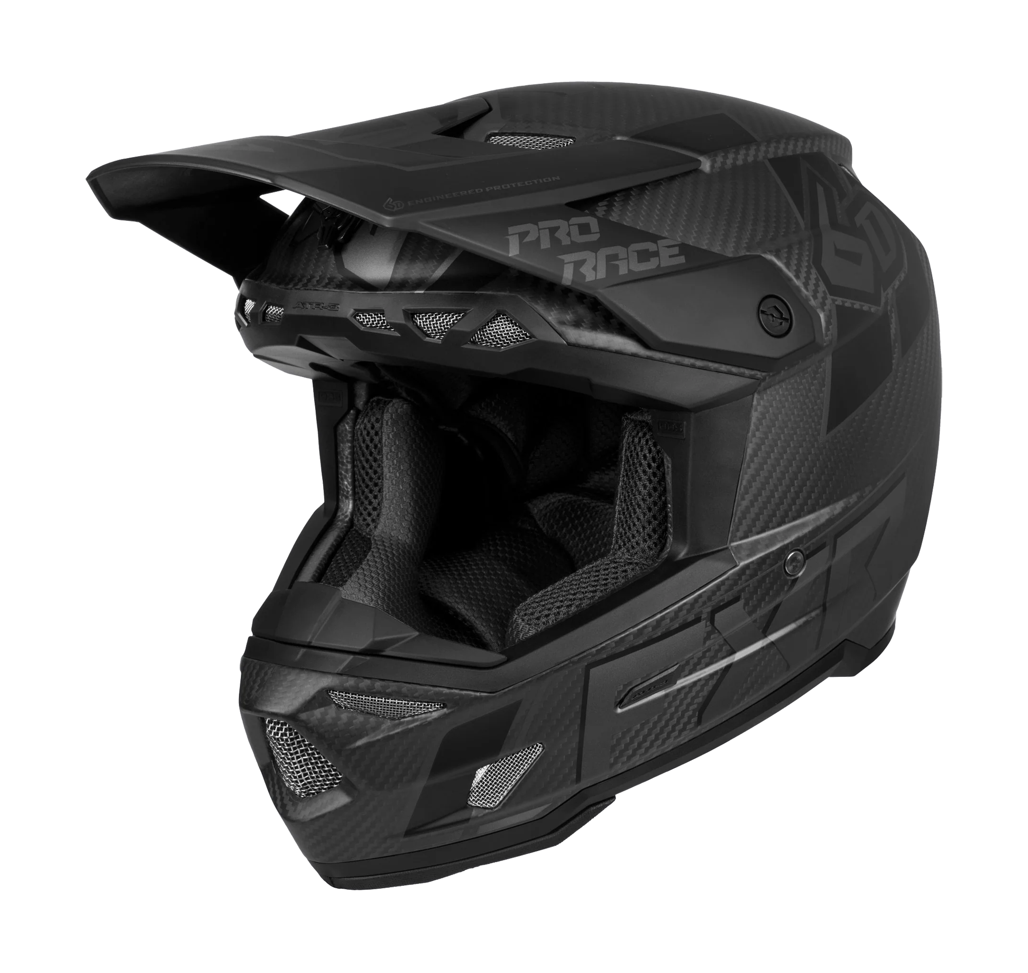 6D Motocross Helmet ATR-3 FIM FXR - Black