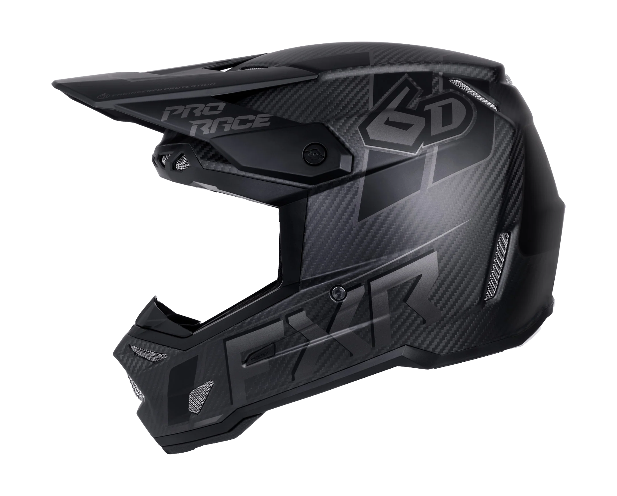6D Motocross Helmet ATR-3 FIM FXR - Black