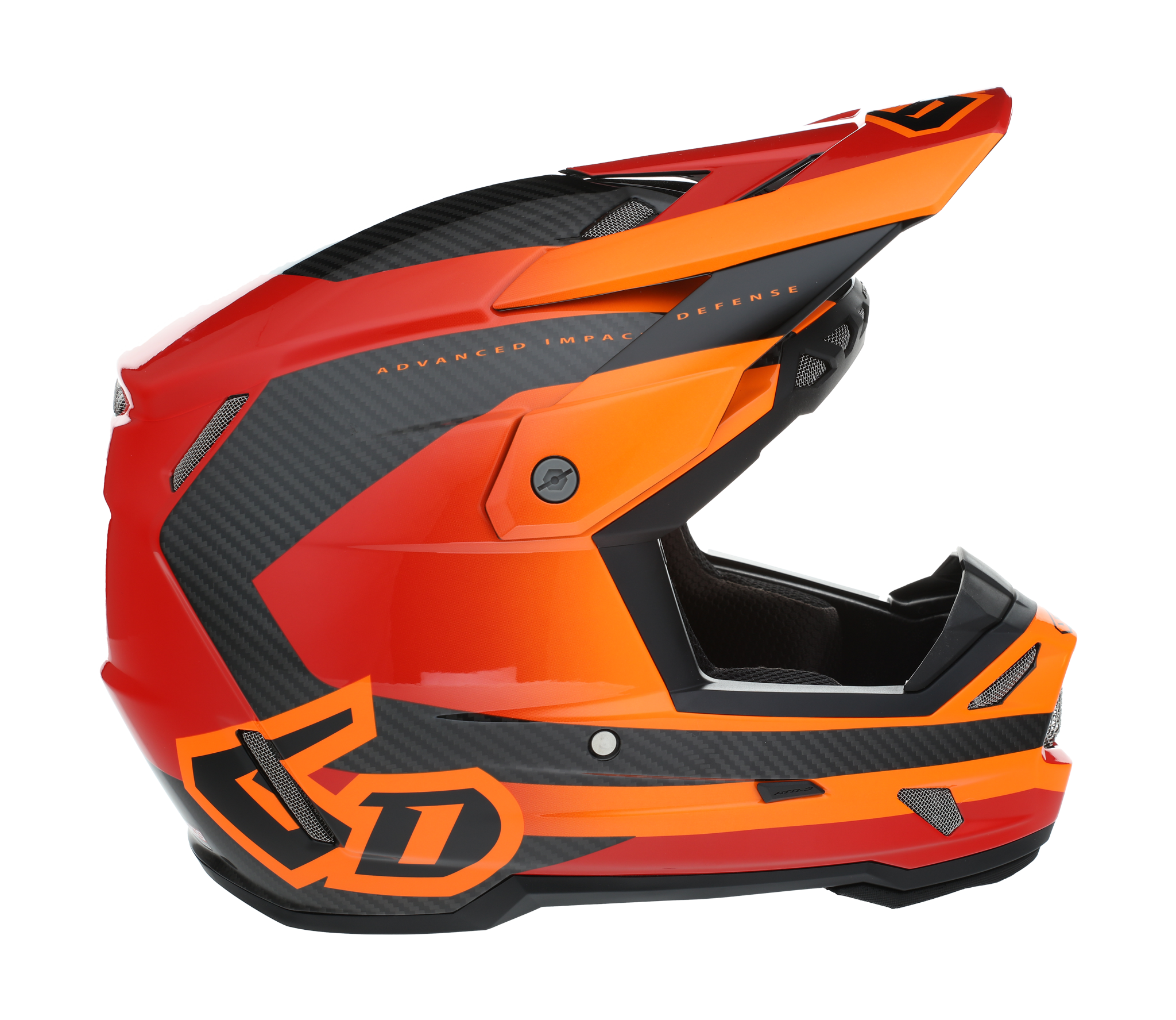 6D Motocross Helmet ATR-3 FIM Pure - Orange