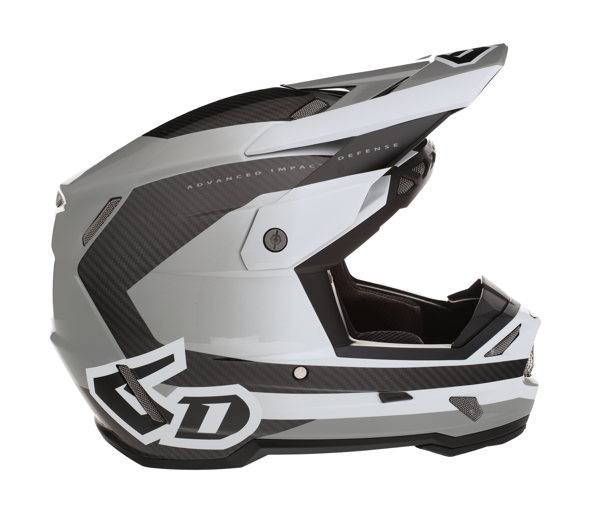 6D Motocross Helmet ATR-3 FIM Pure - White