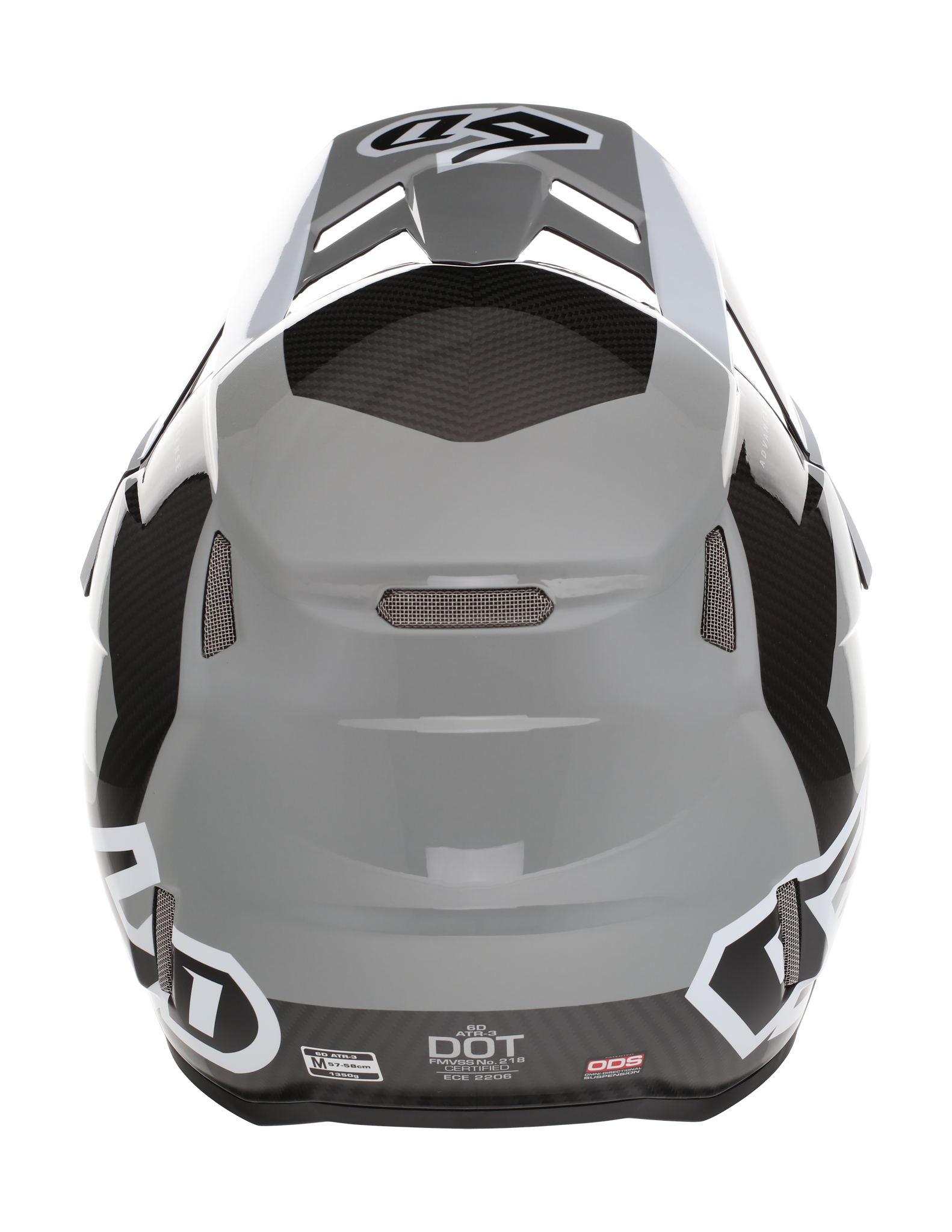 6D Motocross Helmet ATR-3 FIM Pure - White