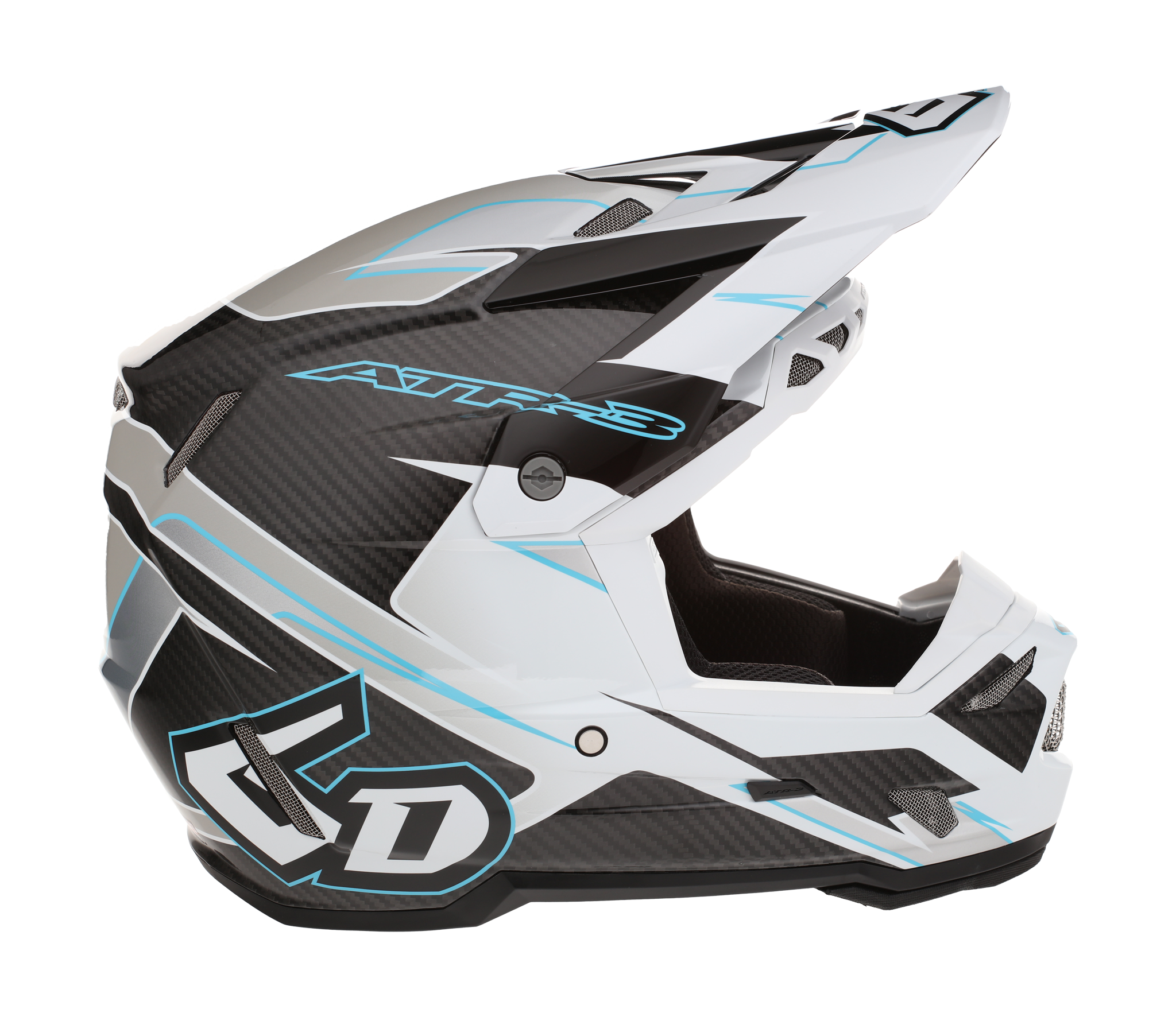 6D Motocross Helmet ATR-3 FIM Reflex - White