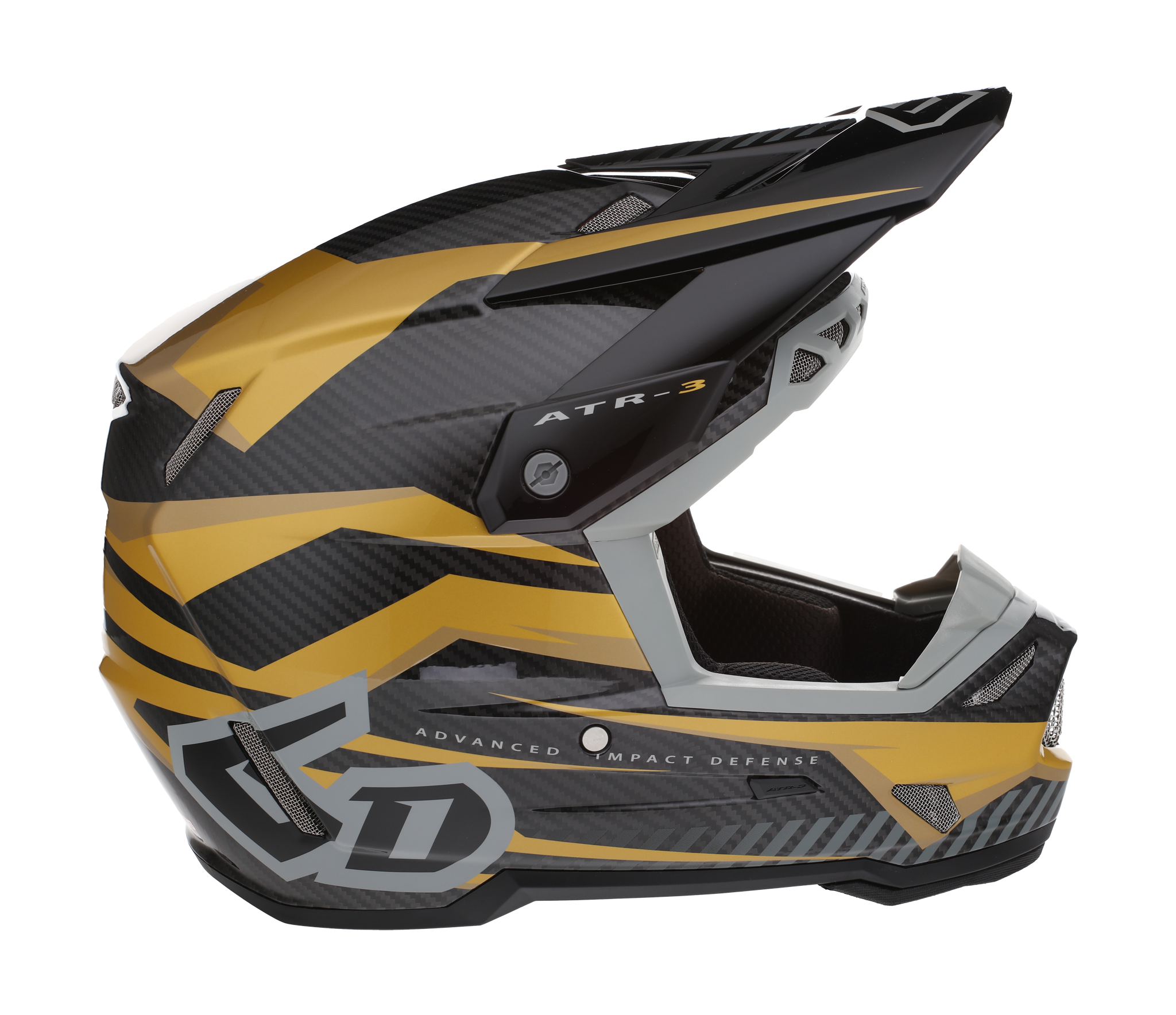 6D Motocross Helmet ATR-3 FIM Rival - Gold