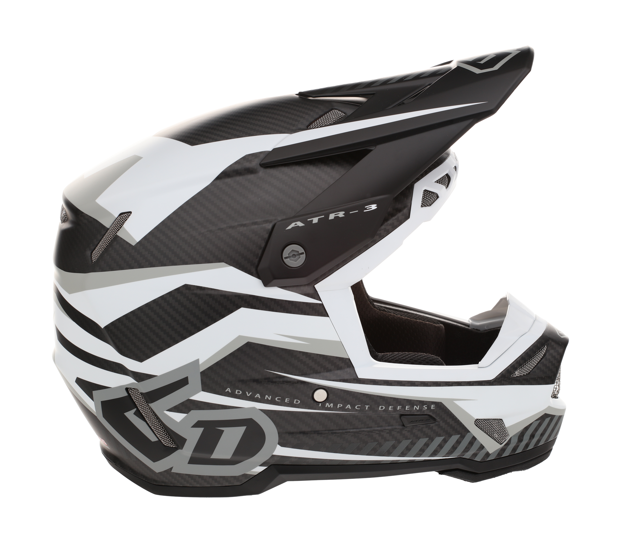 6D Motocross Helmet ATR-3 FIM Rival - Matte White