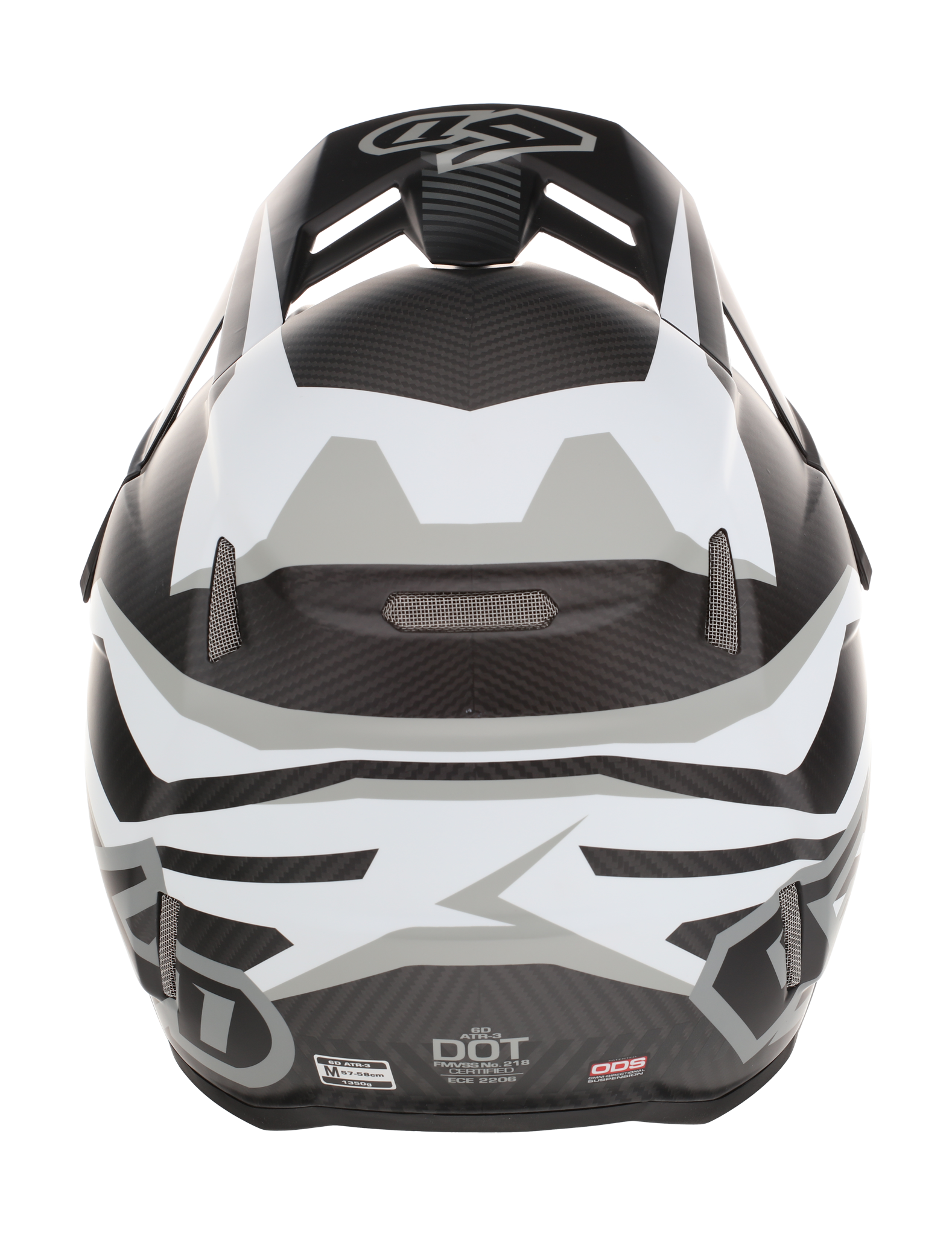 6D Motocross Helmet ATR-3 FIM Rival - Matte White