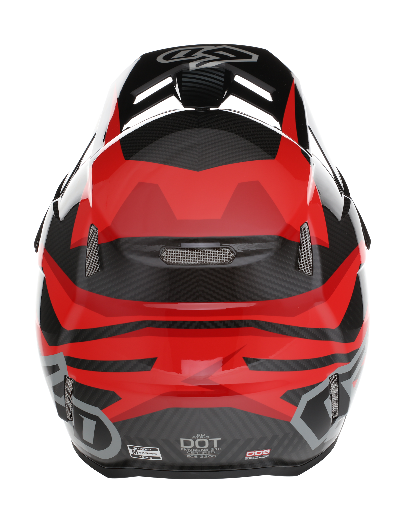 6D Motocross Helmet ATR-3 FIM Rival - Red