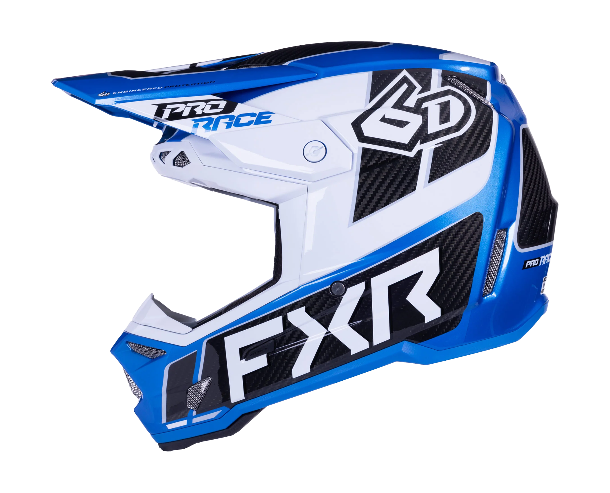 6D Motocross Helmet ATR-3 FXR - Cobalt
