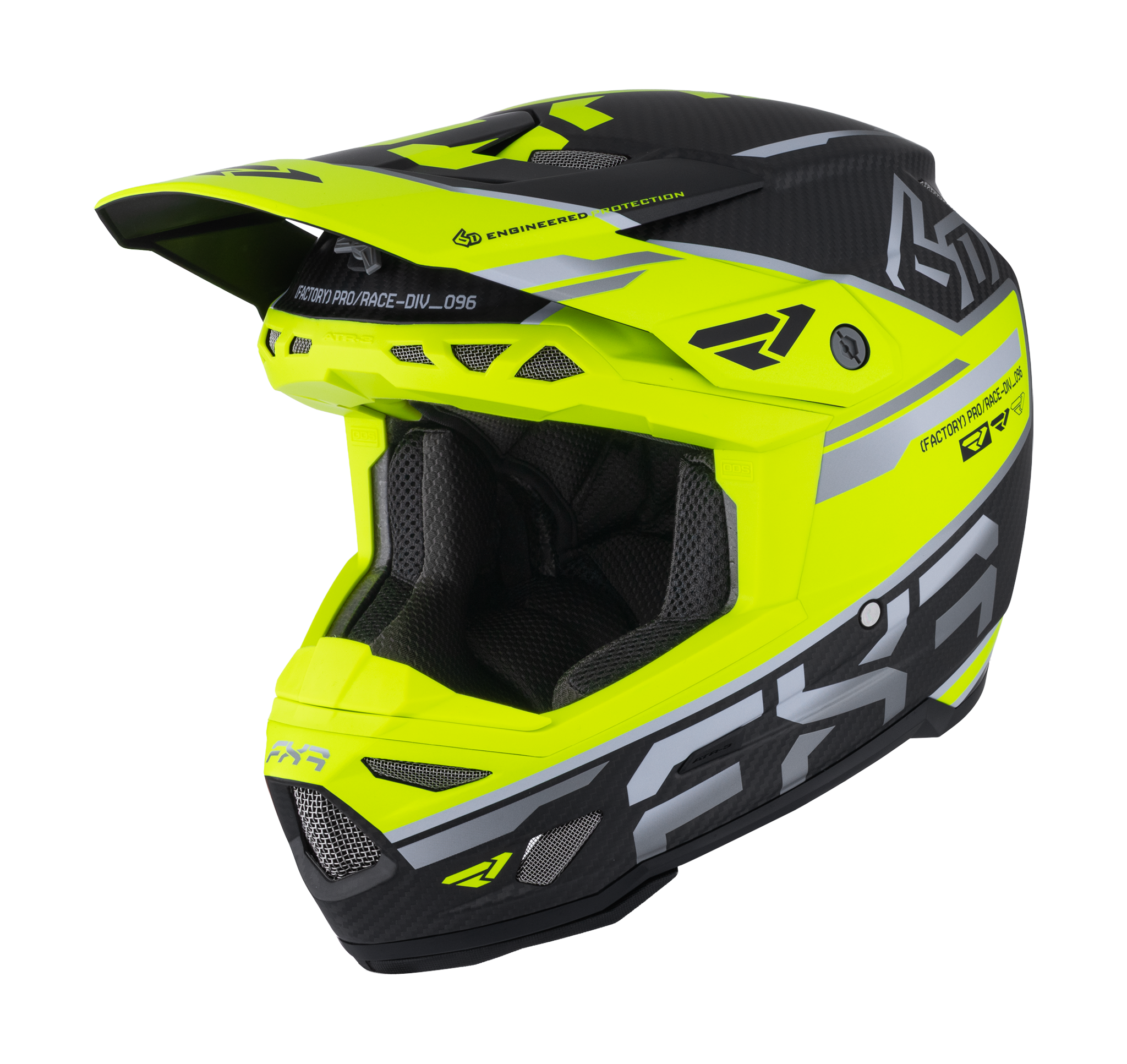 6D Motocross Helmet ATR-3 FXR - HiVis