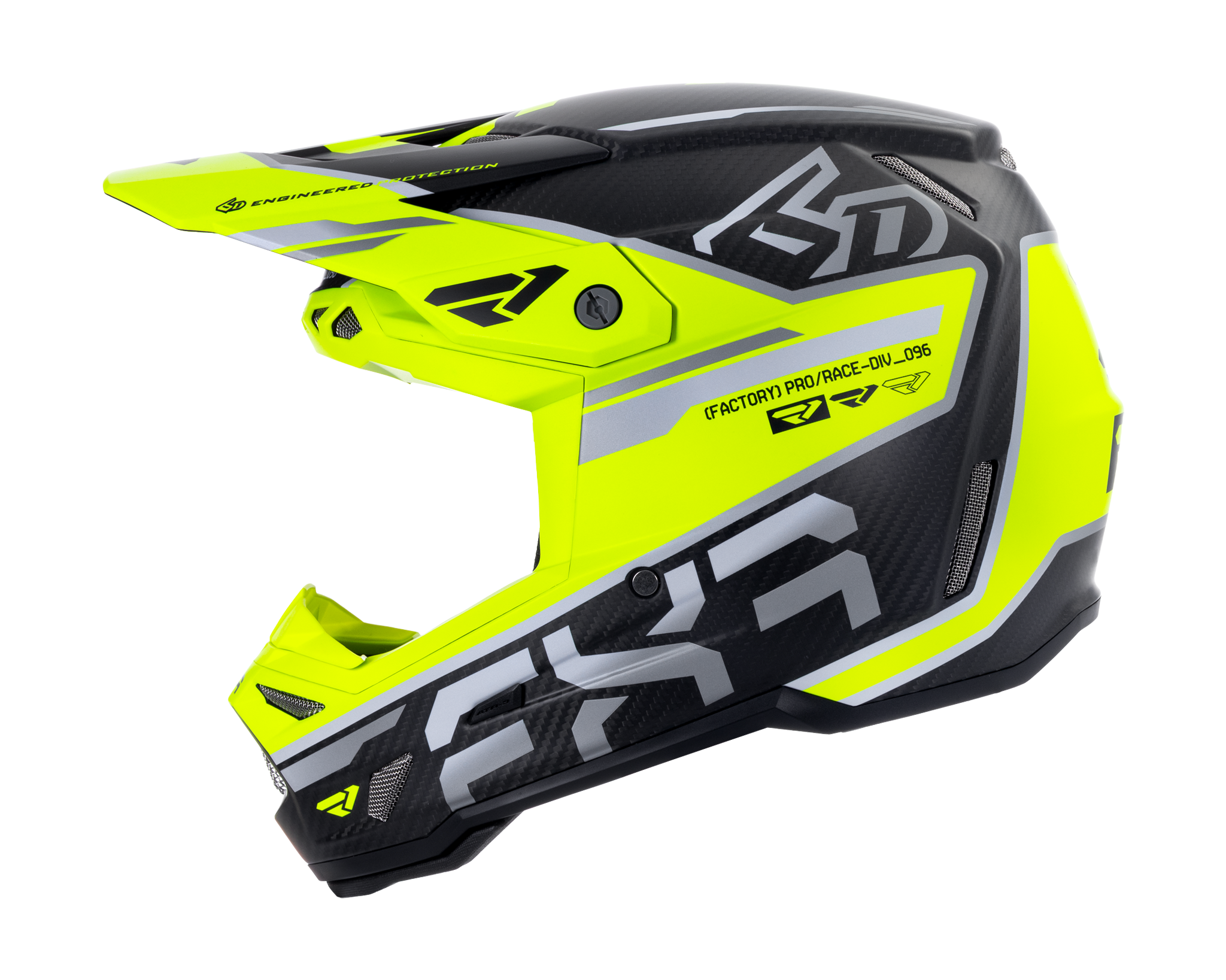 6D Motocross Helmet ATR-3 FXR - HiVis