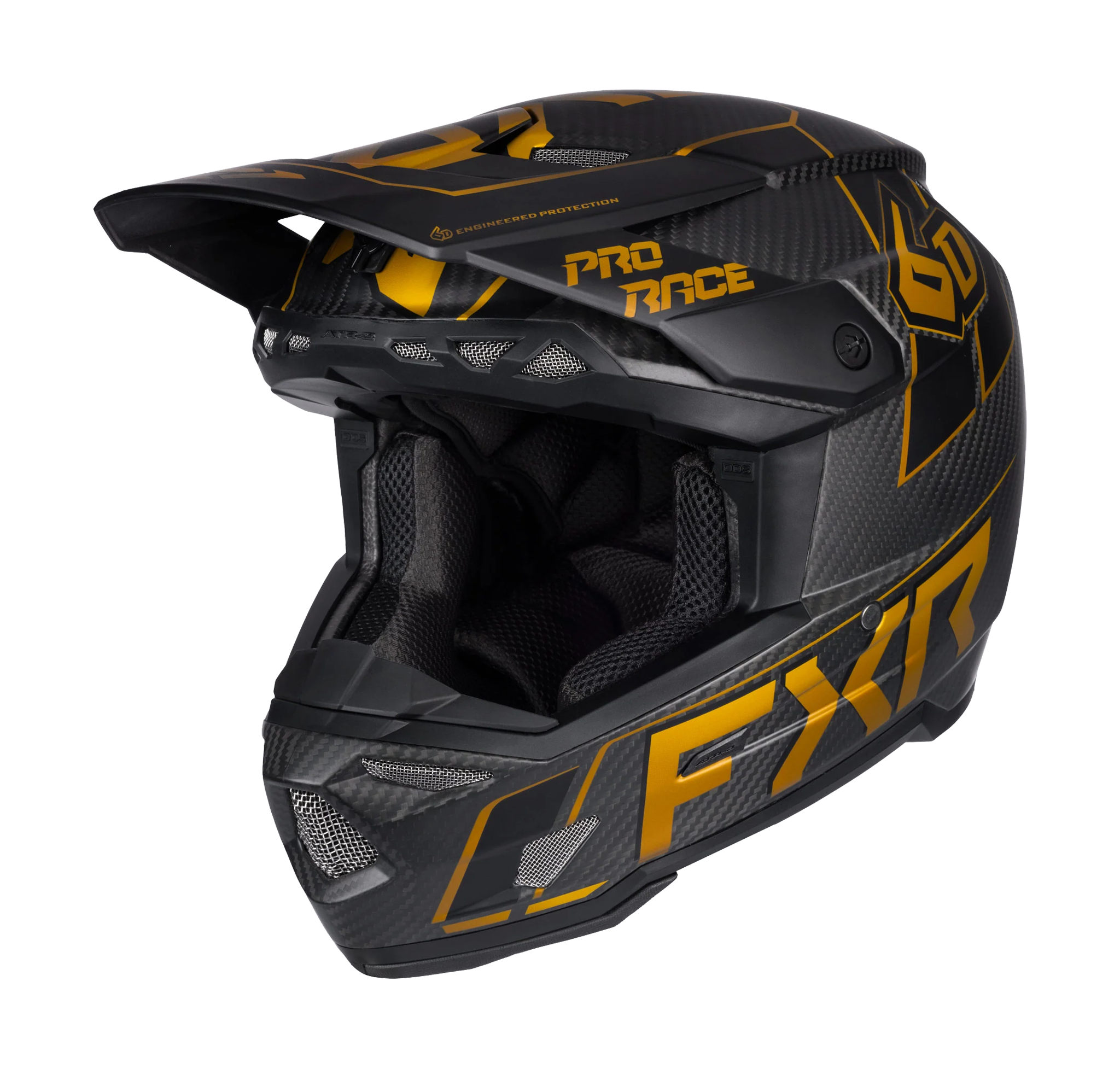 6D Motocross Helmet ATR-3 FXR - Texas Tea