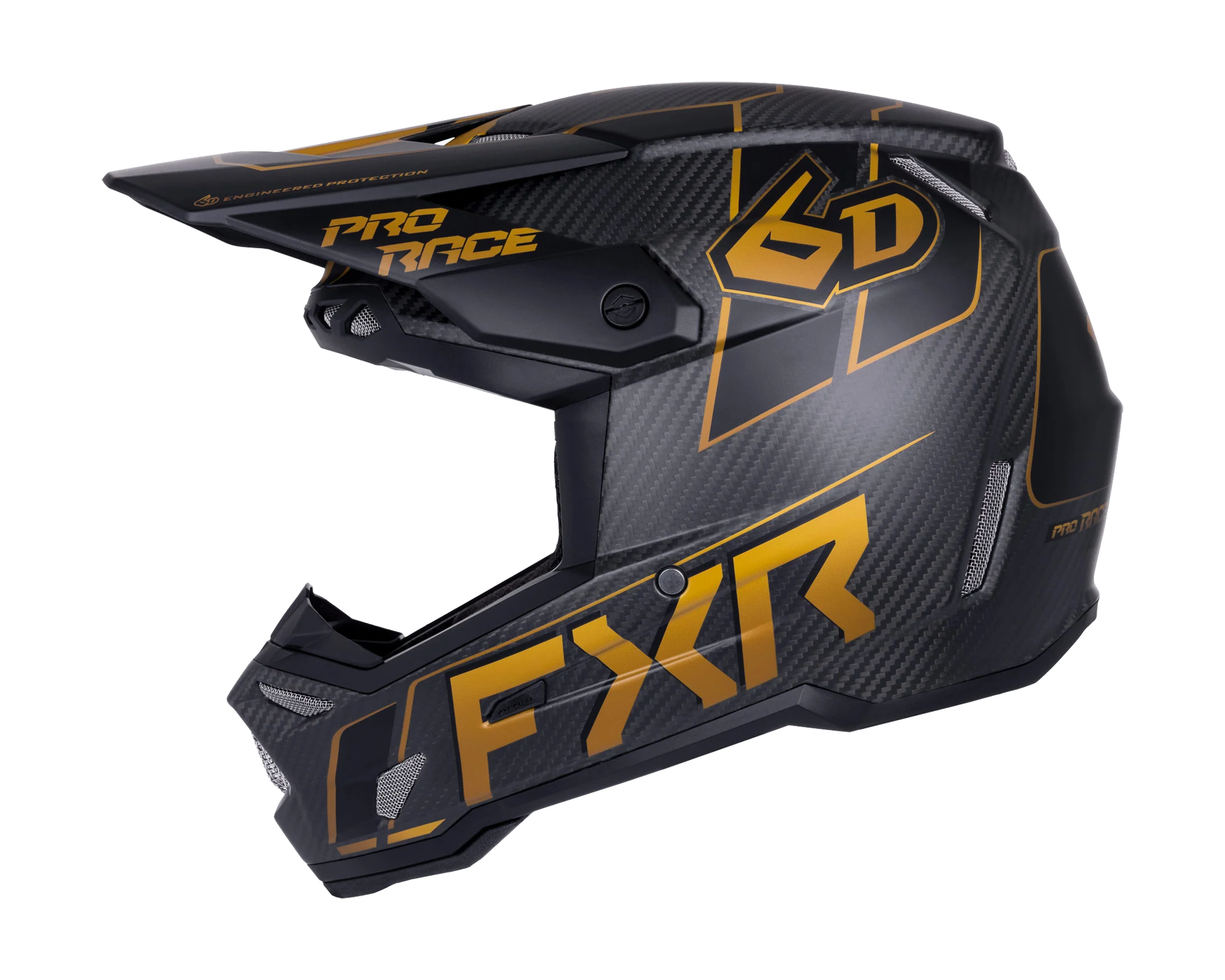 6D Motocross Helmet ATR-3 FXR - Texas Tea