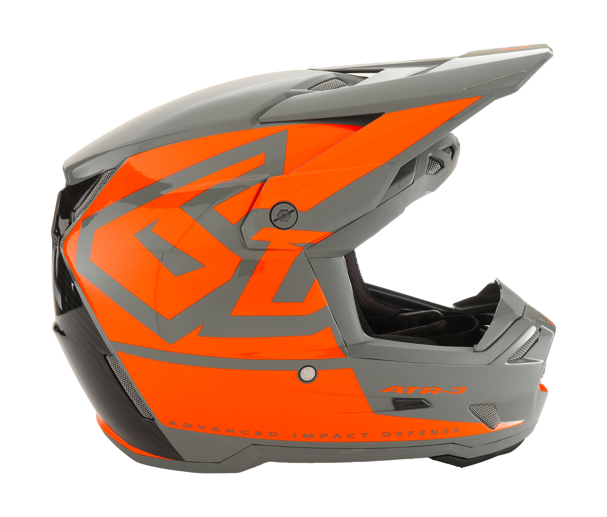 6D Motocross Helmet ATR-3 Hex - Neon Orange