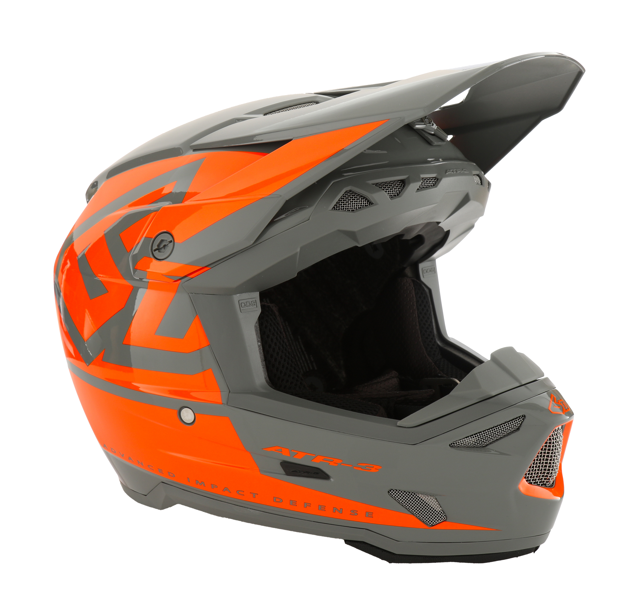 6D Motocross Helmet ATR-3 Hex - Neon Orange