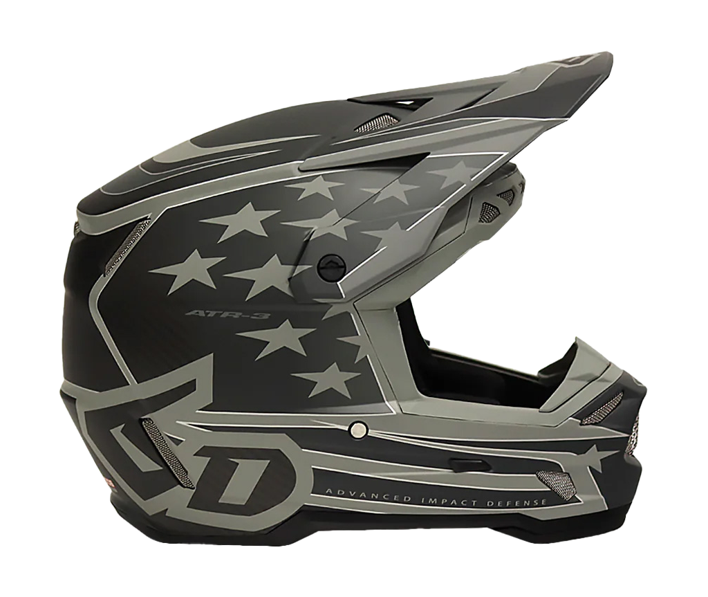 6D Motocross Helmet ATR-3 Patriot - Black