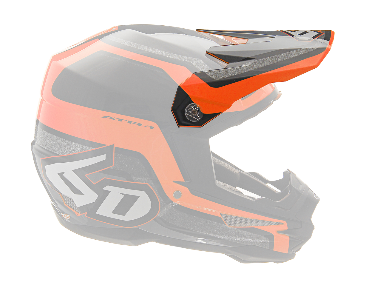6D Helmet Visor ATR-1 Fuse - Orange / Black