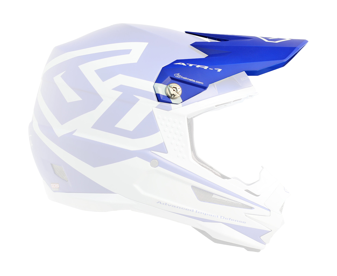 6D Helmet Visor ATR-1 Macro - Matte Blue