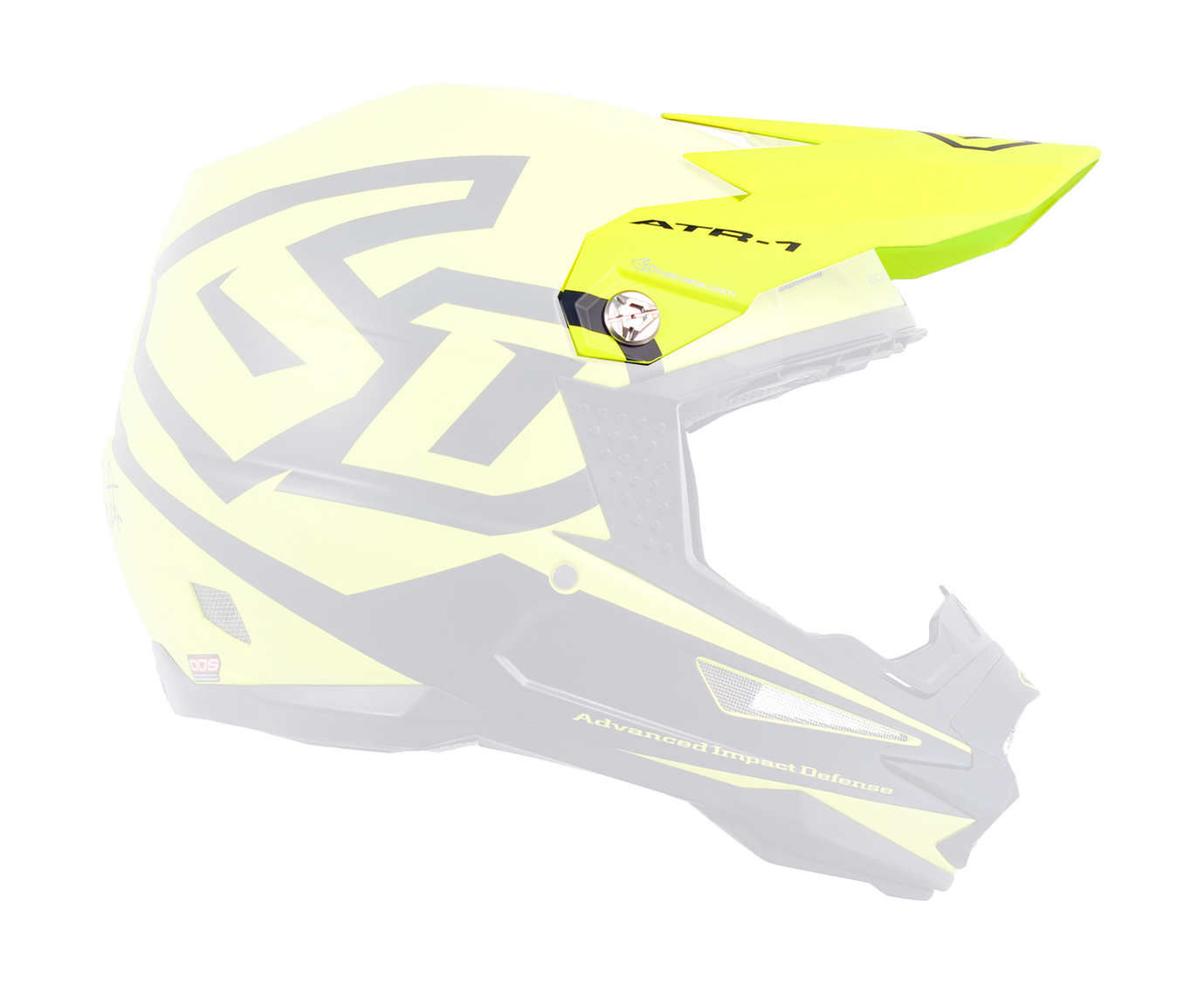 6D Helmet Visor ATR-1 Macro - Matte Neon / Yellow