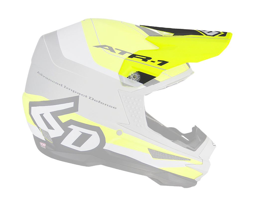 6D Helmet Visor ATR-1 Pace - Neon Yellow / Grey
