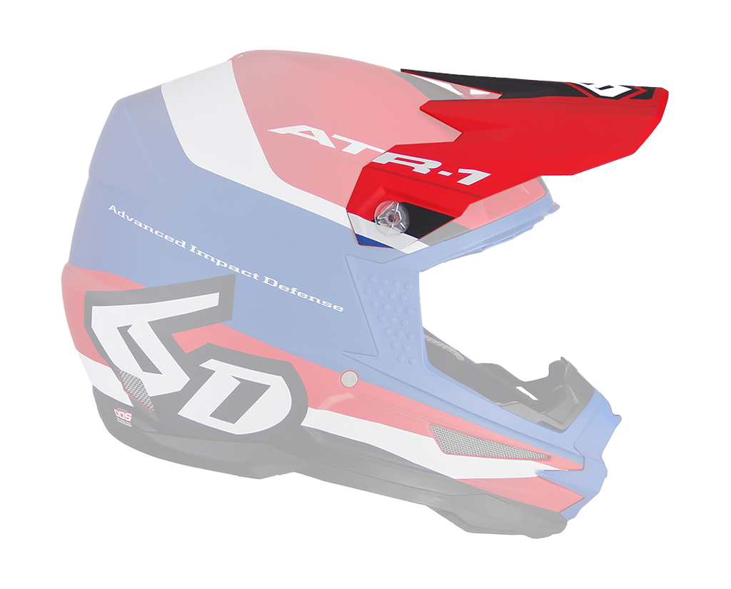 6D Helmet Visor ATR-1 Pace - Red / White / Blue