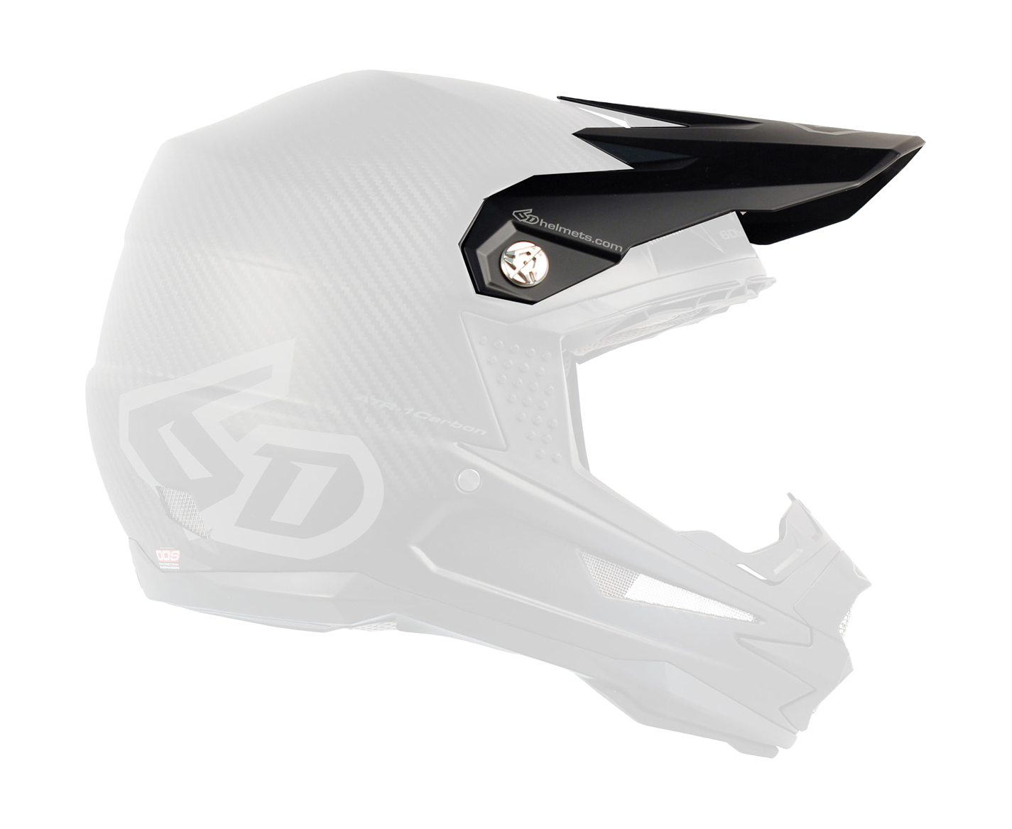 6D Helmet Visor ATR-1 Phantom Carbon - Matte Black