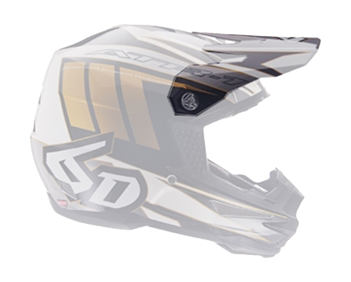 6D Helmet Visor ATR-1 Point - White / Gold