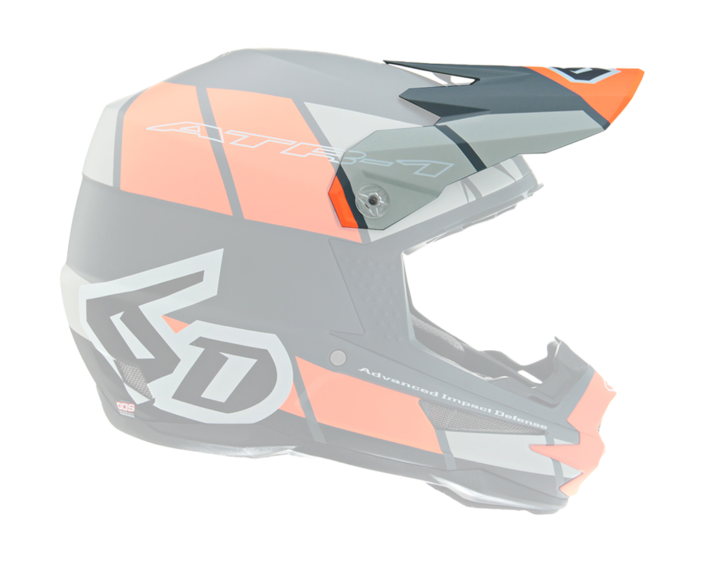 6D Helmet Visor ATR-1 Shear - Orange / Grey / Black