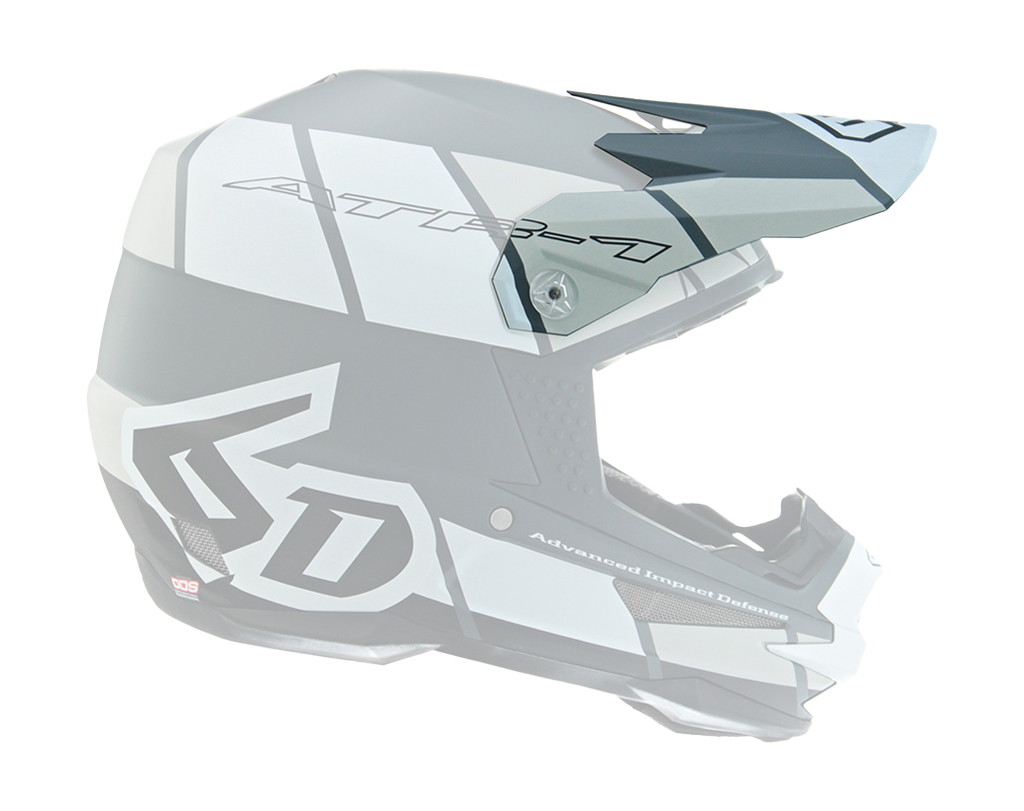 6D Helmet Visor ATR-1 Shear - White / Grey / Black