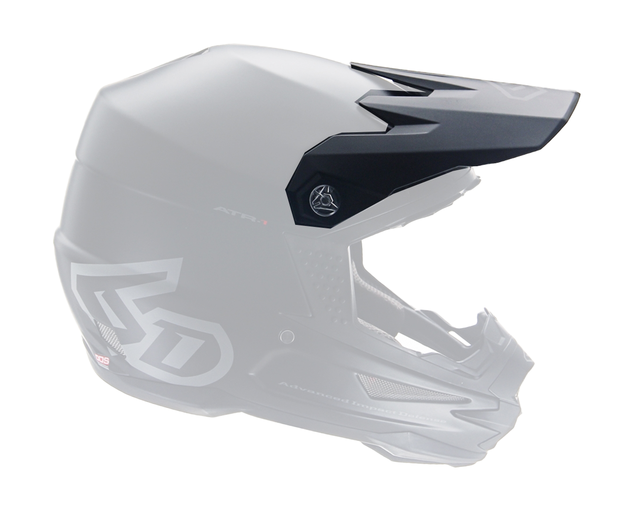 6D Helmet Visor ATR-1 Solid - Matte Black