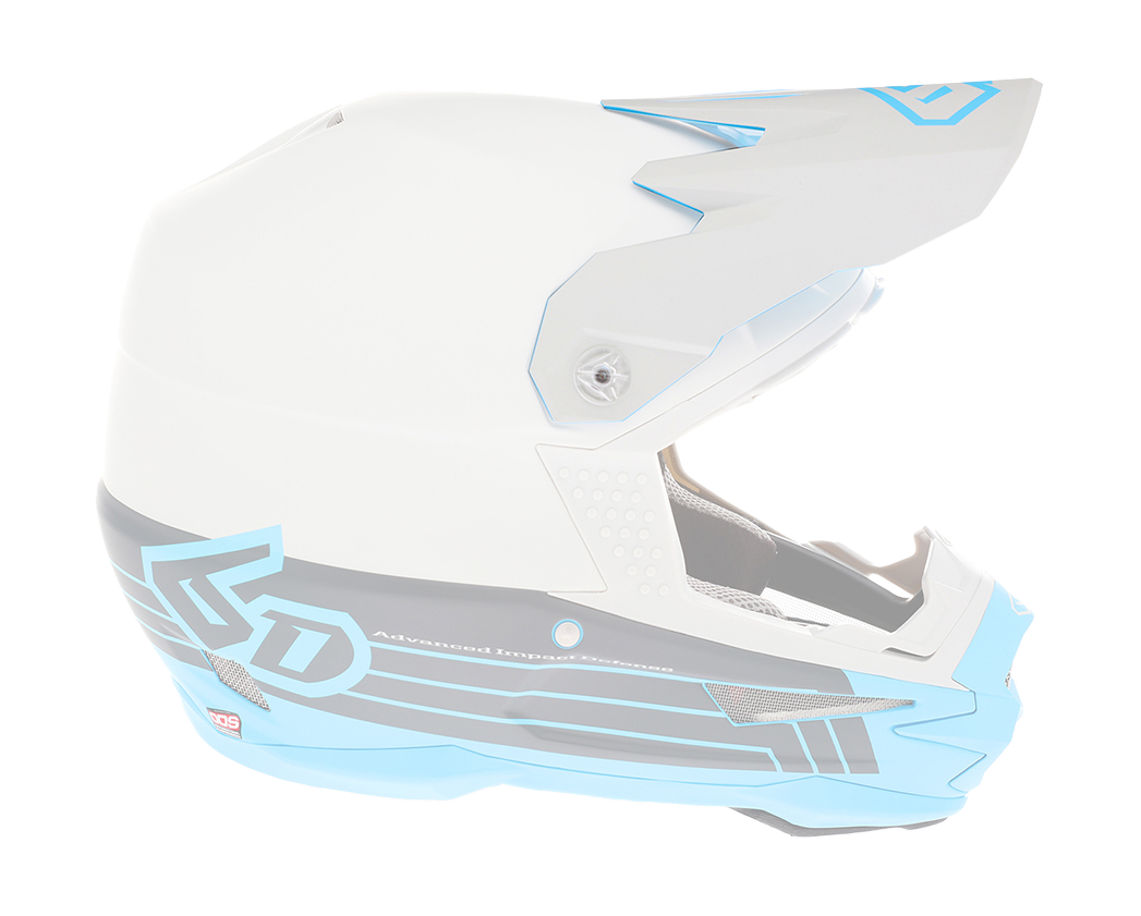 6D Helmet Visor ATR-1 Split - Cyan